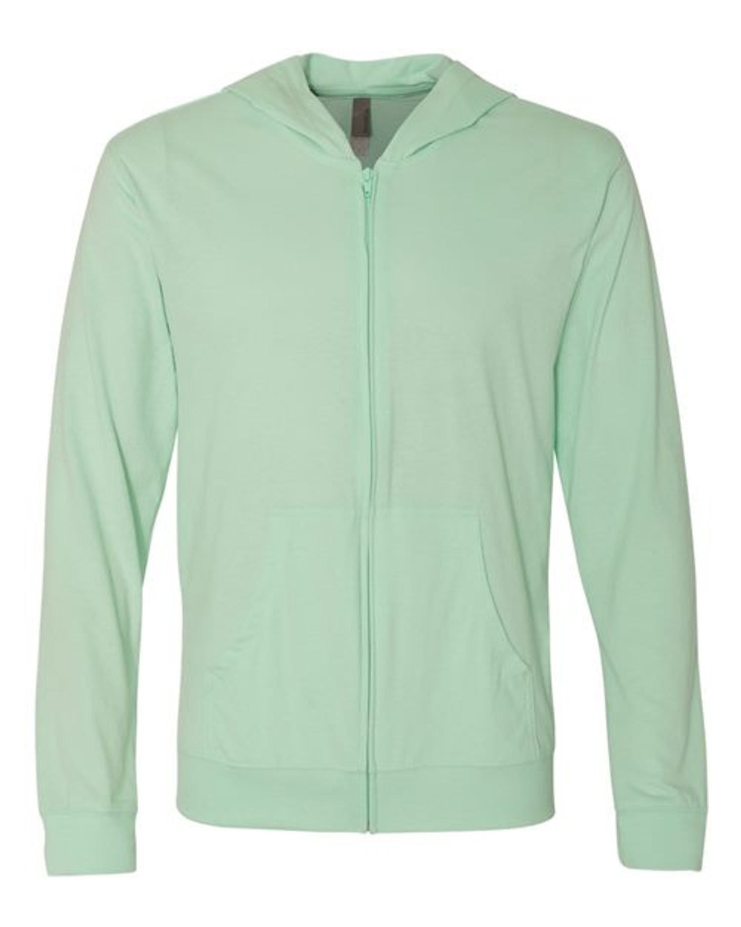 Sueded Long Sleeve Hooded Full Zip [6491]