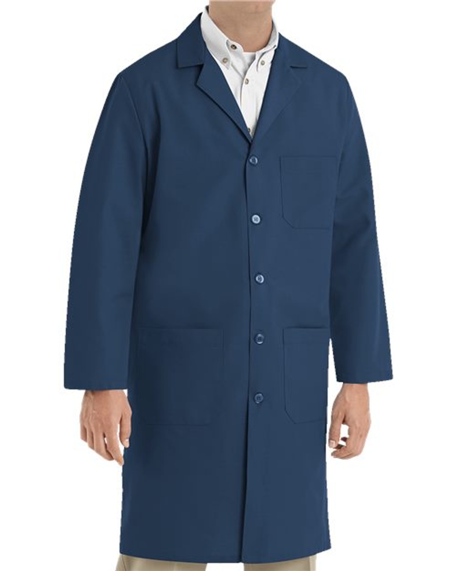 Button Front Lab Coat Extended Sizes [KP14EXT]