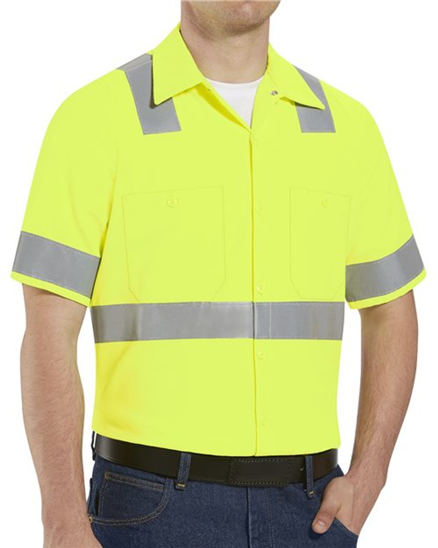 High Visibility Safety Short Sleeve Work Shirt [SS24HV]