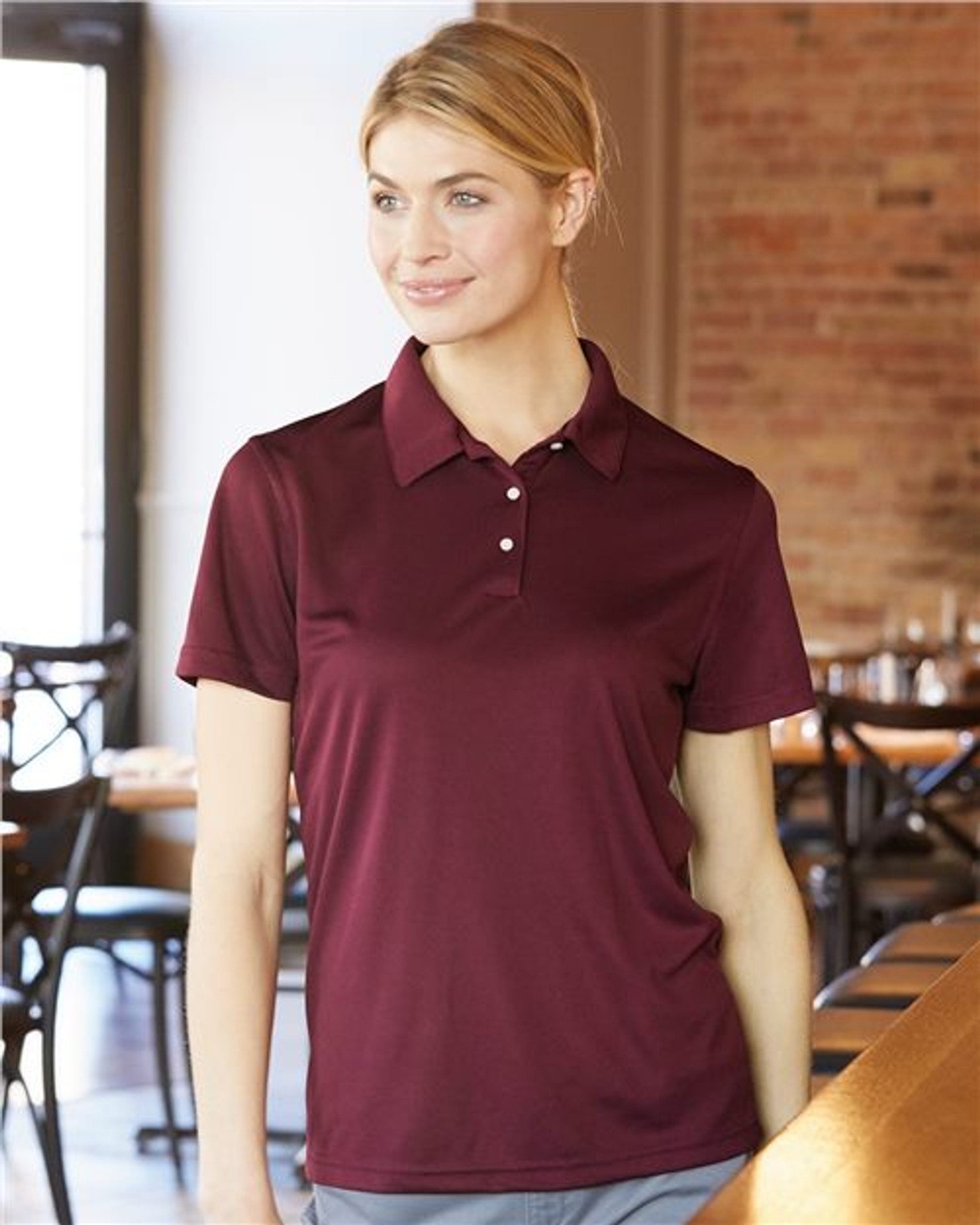 Women's Moisture Free Mesh Polo [5469]