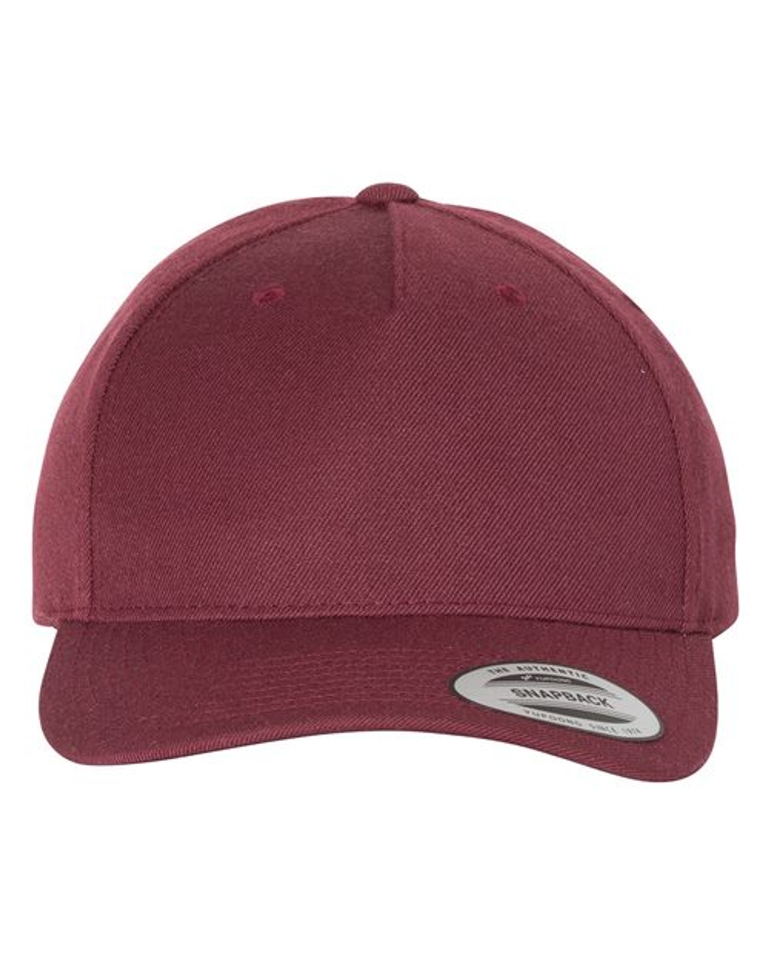 Premium Five-Panel Curved Visor Snapback Cap [5789M]