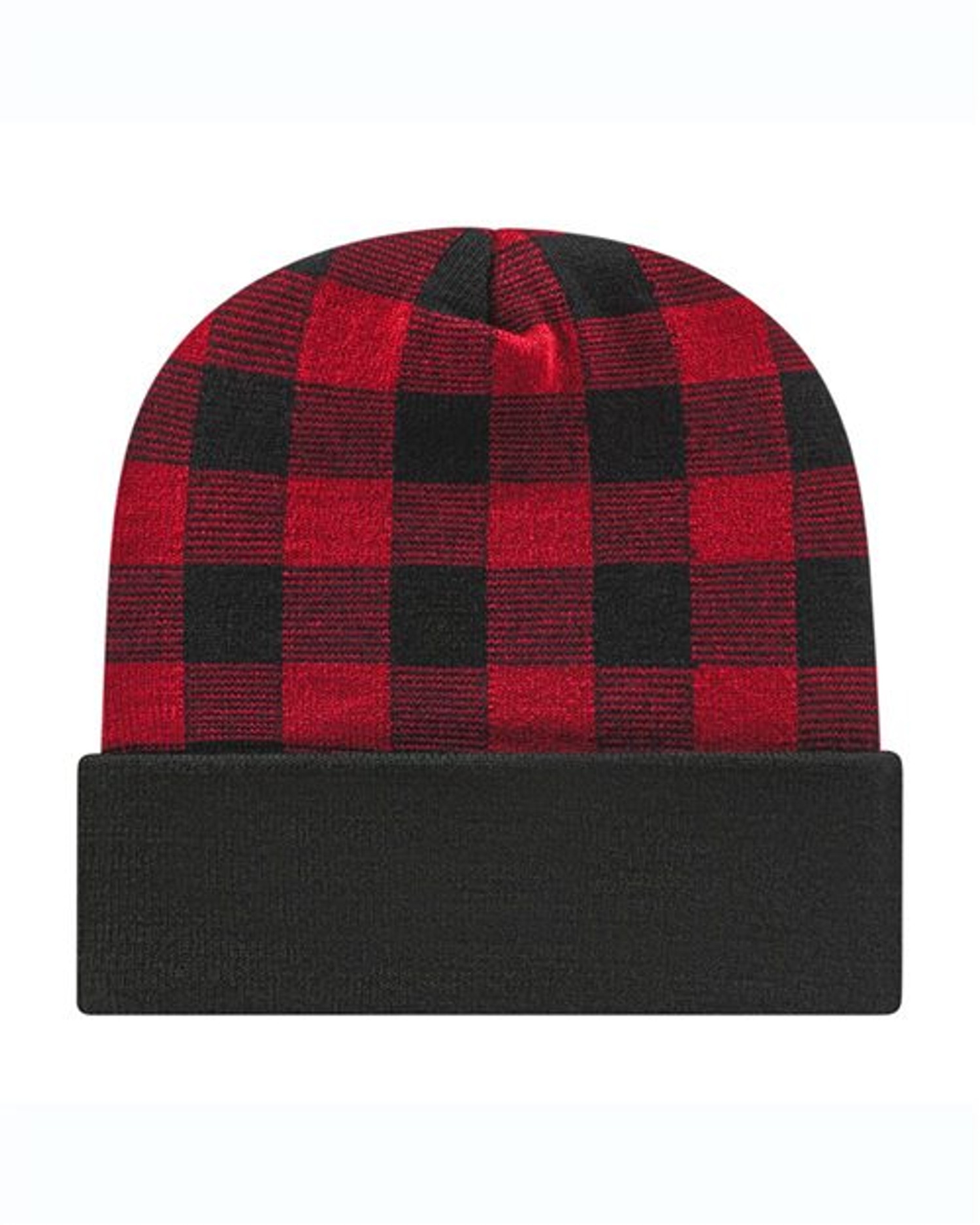 USA-Made Plaid Beanie [RKP12]