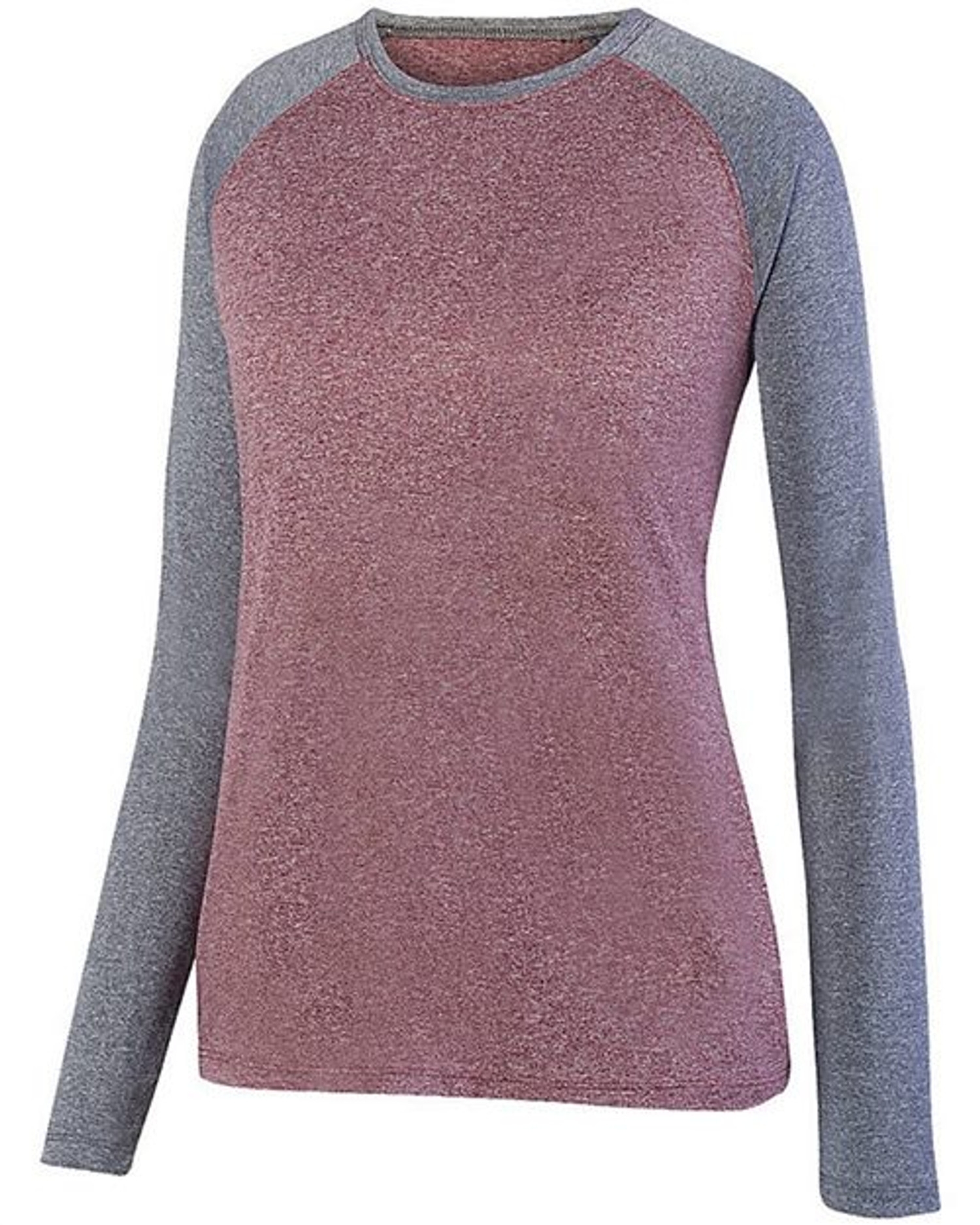 Women's Kinergy Two Color Long Sleeve Raglan T-Shirt [2817]