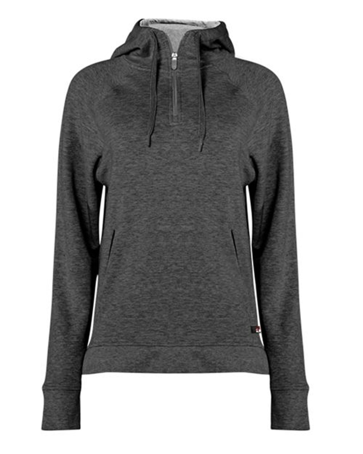 FitFlex Women's French Terry Hooded Quarter-Zip [1051]