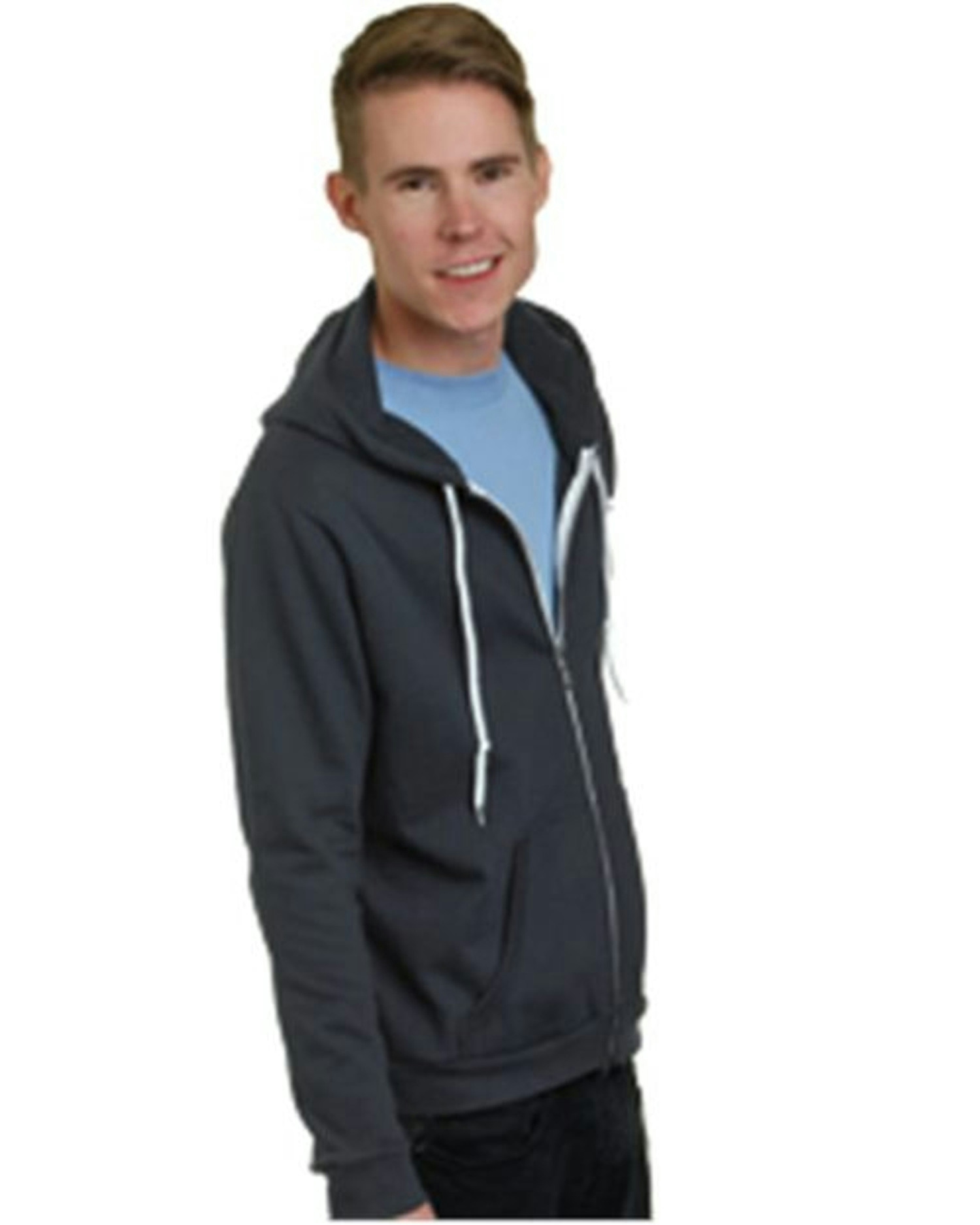 USA-Made Full-Zip Fleece Sweatshirt [875]