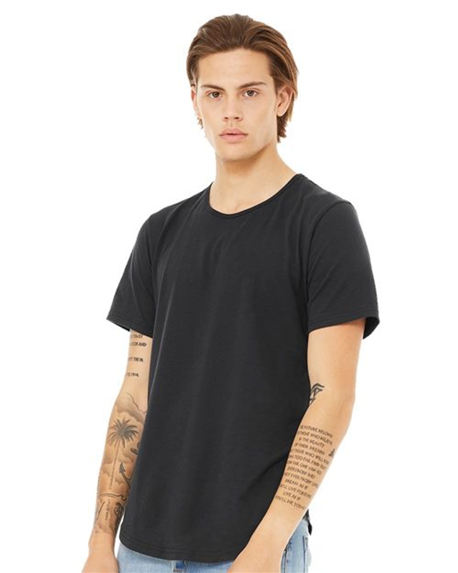 Jersey Curved Hem Tee [3003]