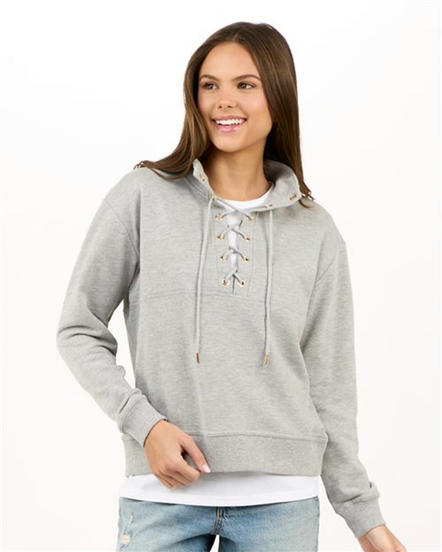 Women's Lace Up Pullover [BW5401]