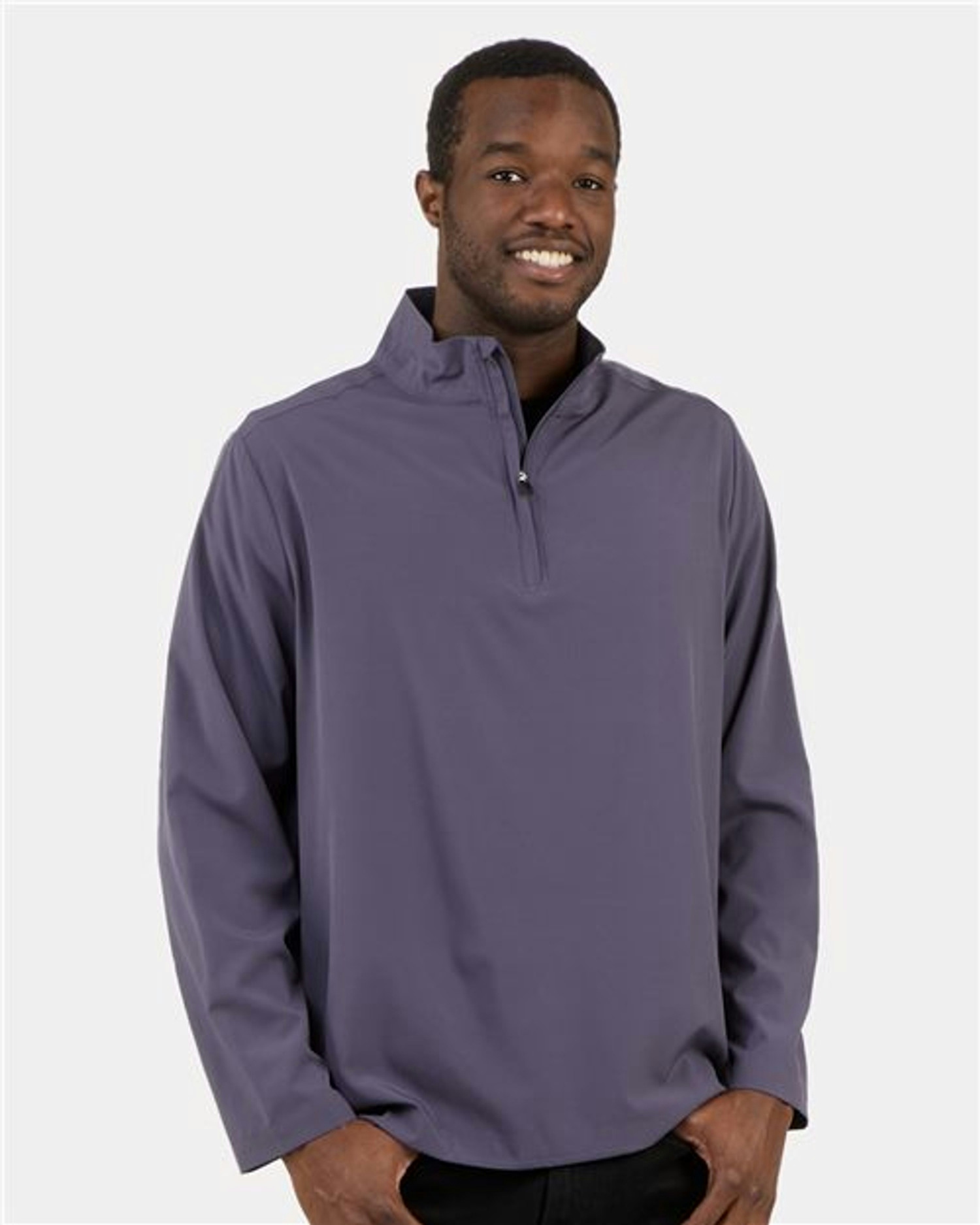 Quarter-Zip Stretch Pullover [BM5206]