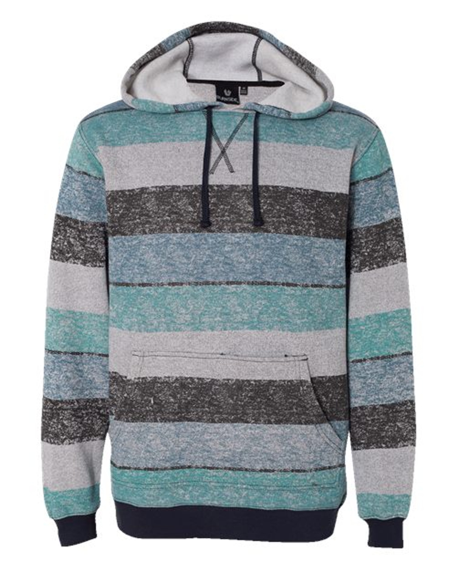 Printed Stripes Fleece Sweatshirt [8603]