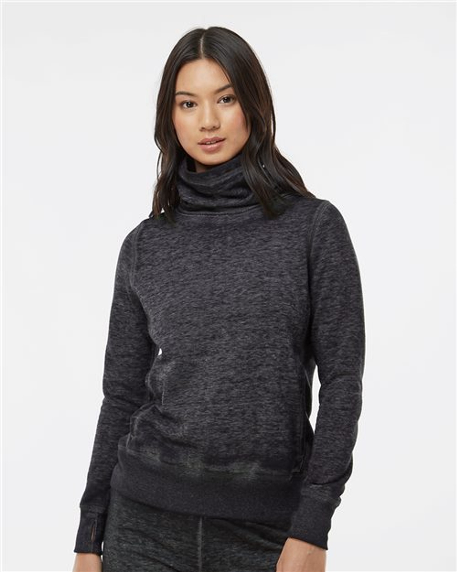 Women’s Zen Fleece Cowl Neck Sweatshirt [8930]