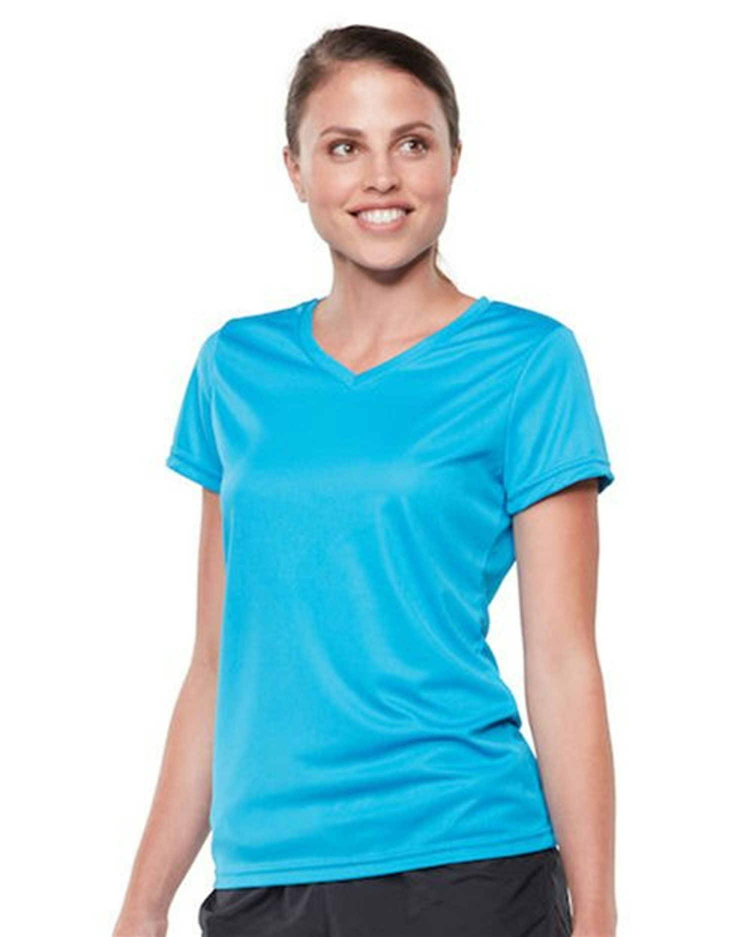 Women's Nexgen Wicking V-Neck T-Shirt [1790]