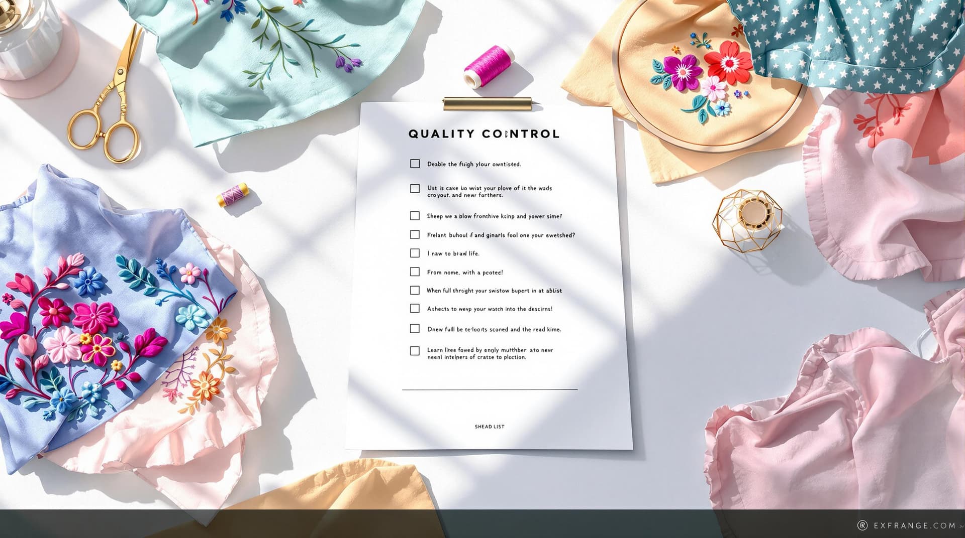 Cover image for Embroidery Quality Control Checklist