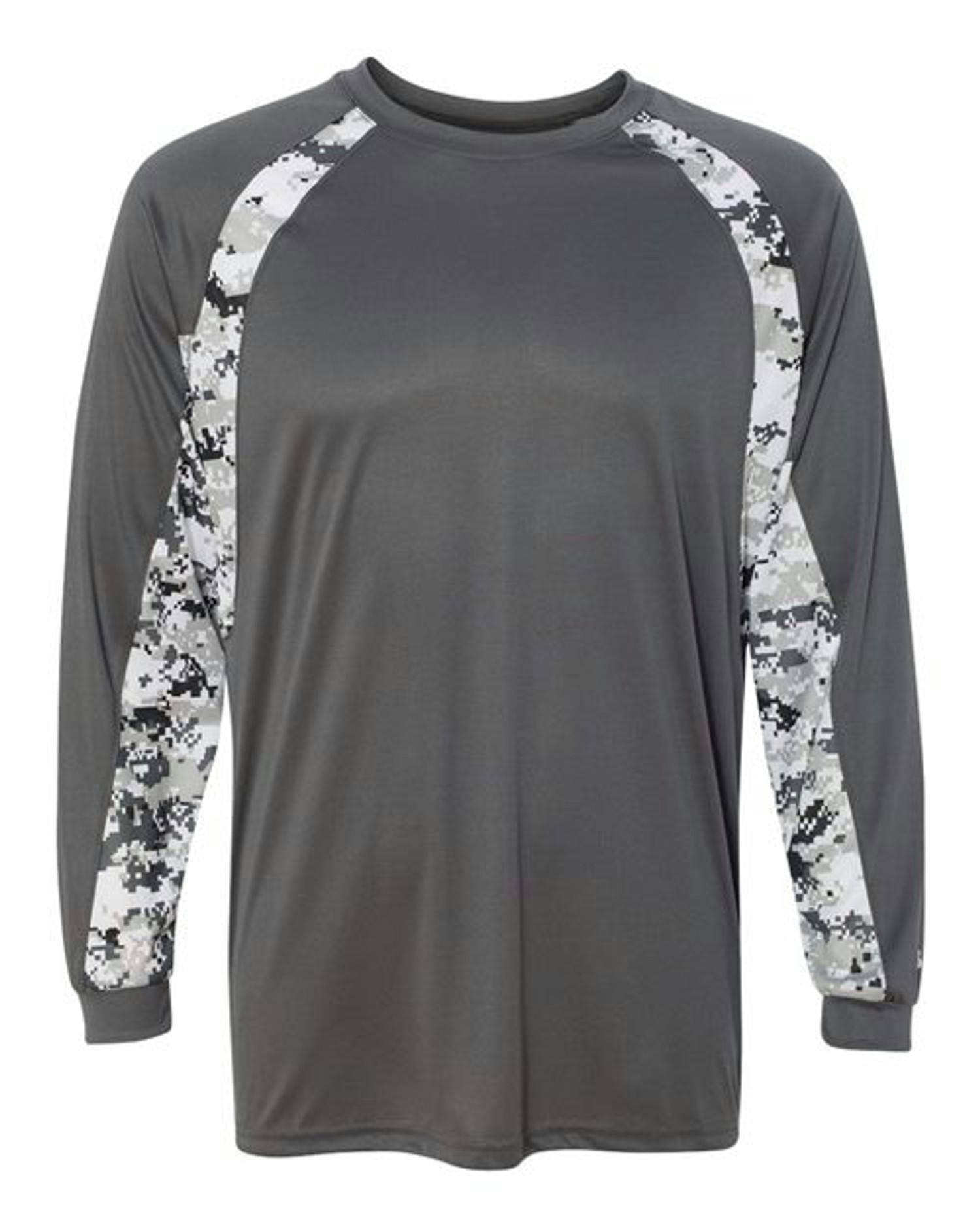 Digital Camo Hook Long Sleeve T-Shirt