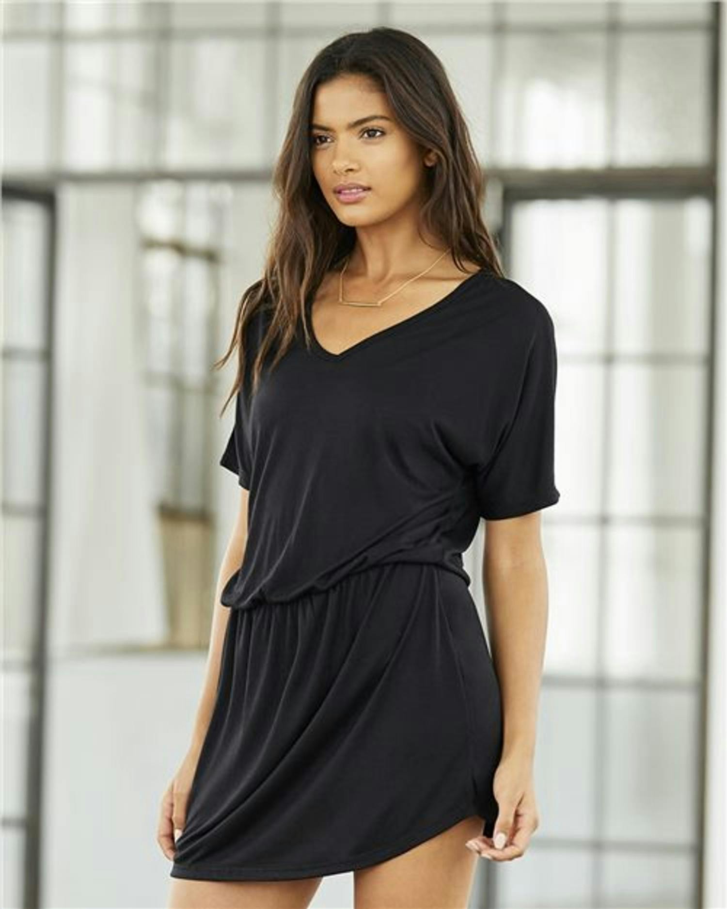 Women's Flowy V-neck Dress