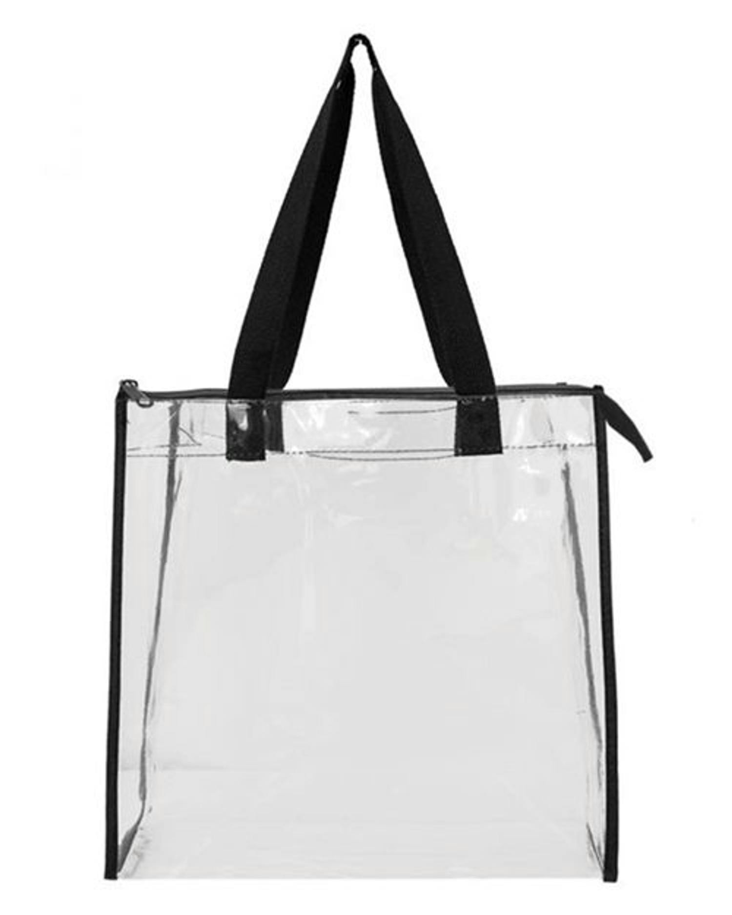 Clear Zippered Tote with Full Gusset