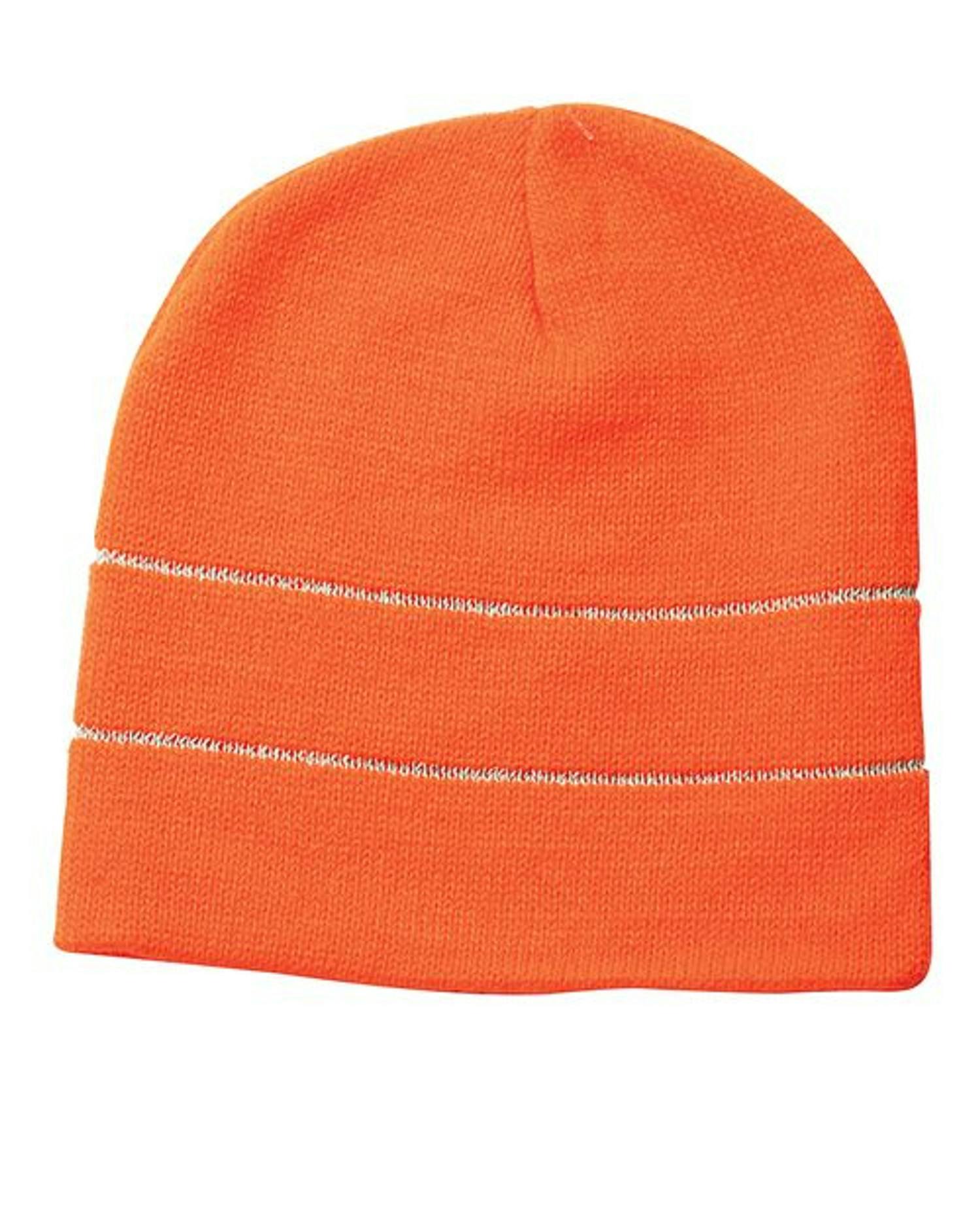 USA-Made Safety Knit Beanie with 3M Reflective Thread