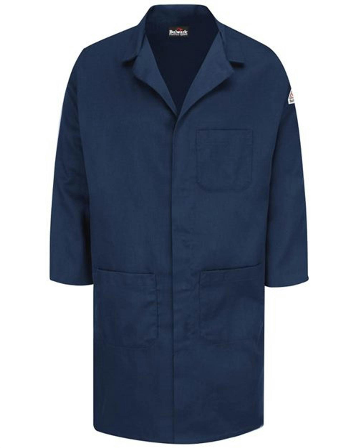 Concealed Snap Front Lab Coat - EXCEL FR® ComforTouch® - 6 oz.