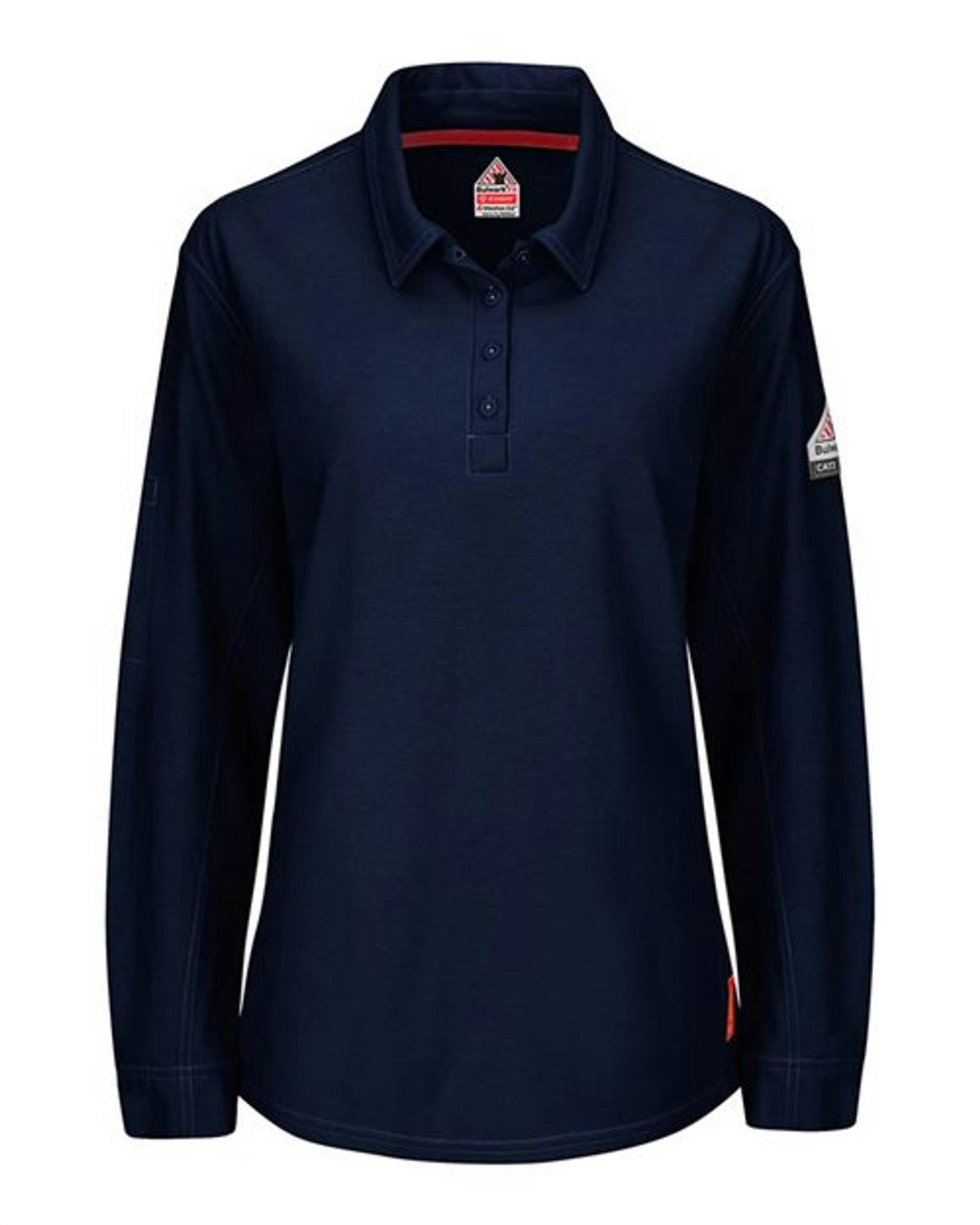 iQ Series® Women's Long Sleeve Polo with 4-Button Placket