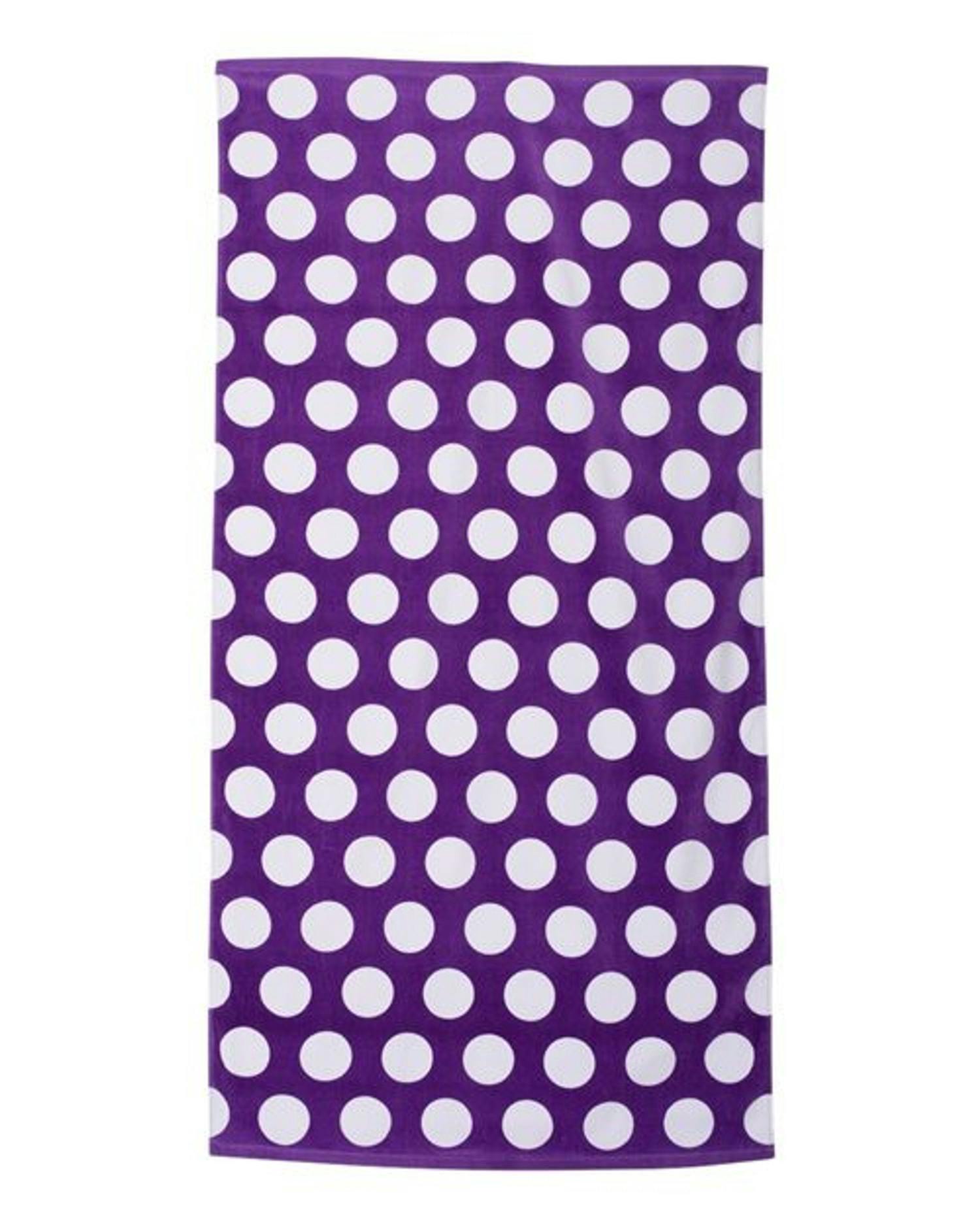 Polka Dot Velour Beach Towel