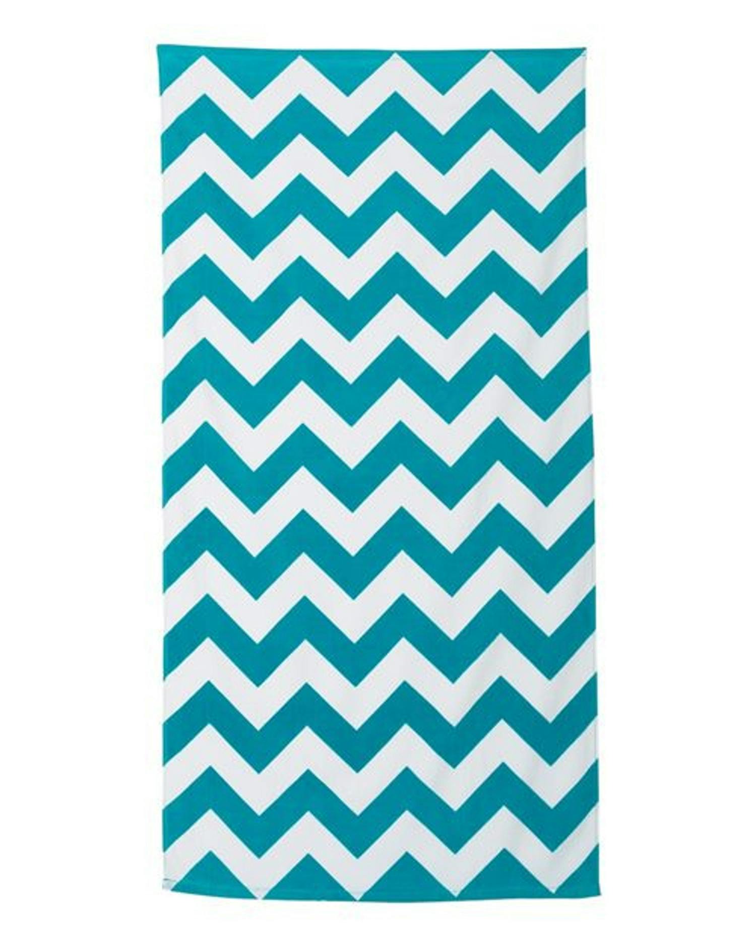 Chevron Velour Beach Towel