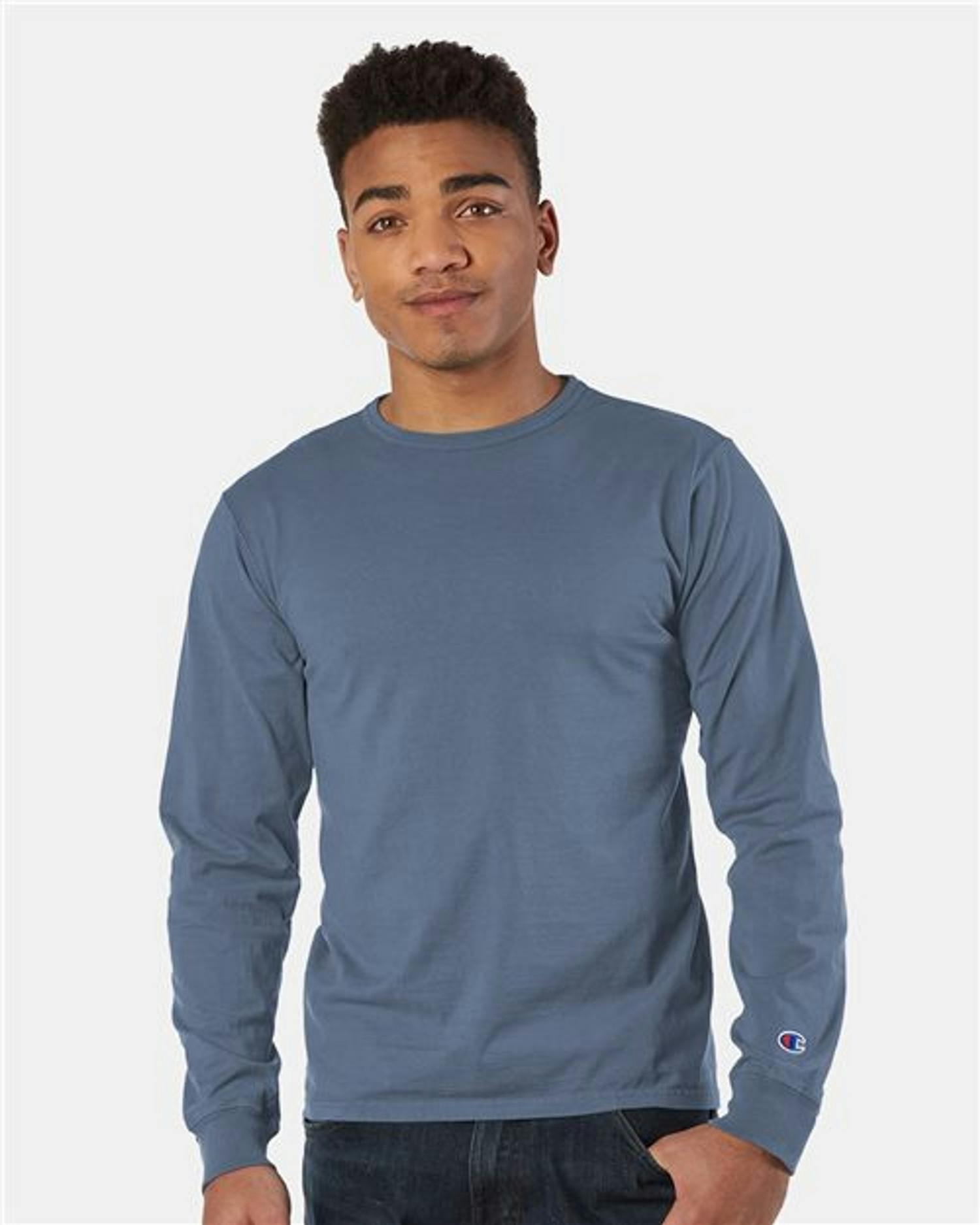 Garment-Dyed Long Sleeve T-Shirt