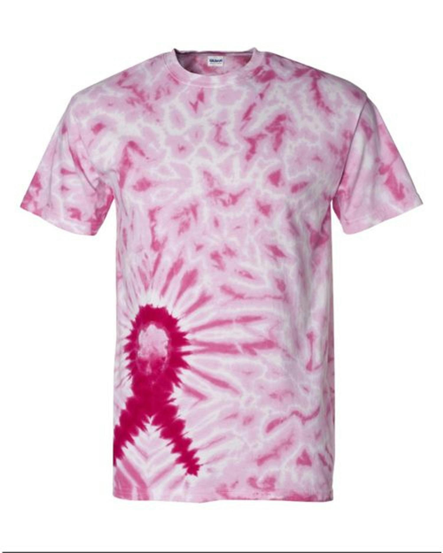 Awareness Ribbon Tie-Dyed T-Shirt