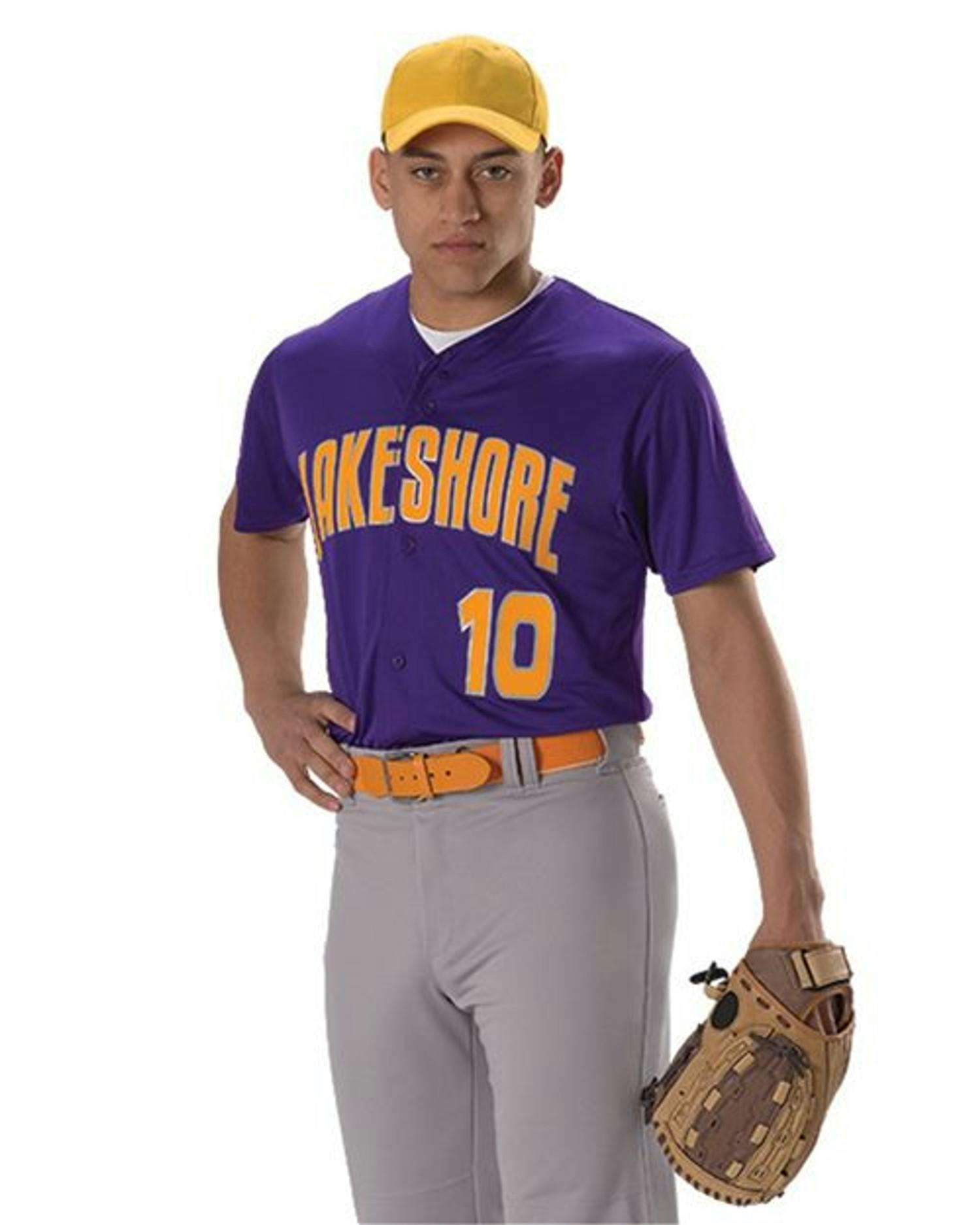 Youth Full Button Lightweight Baseball Jersey