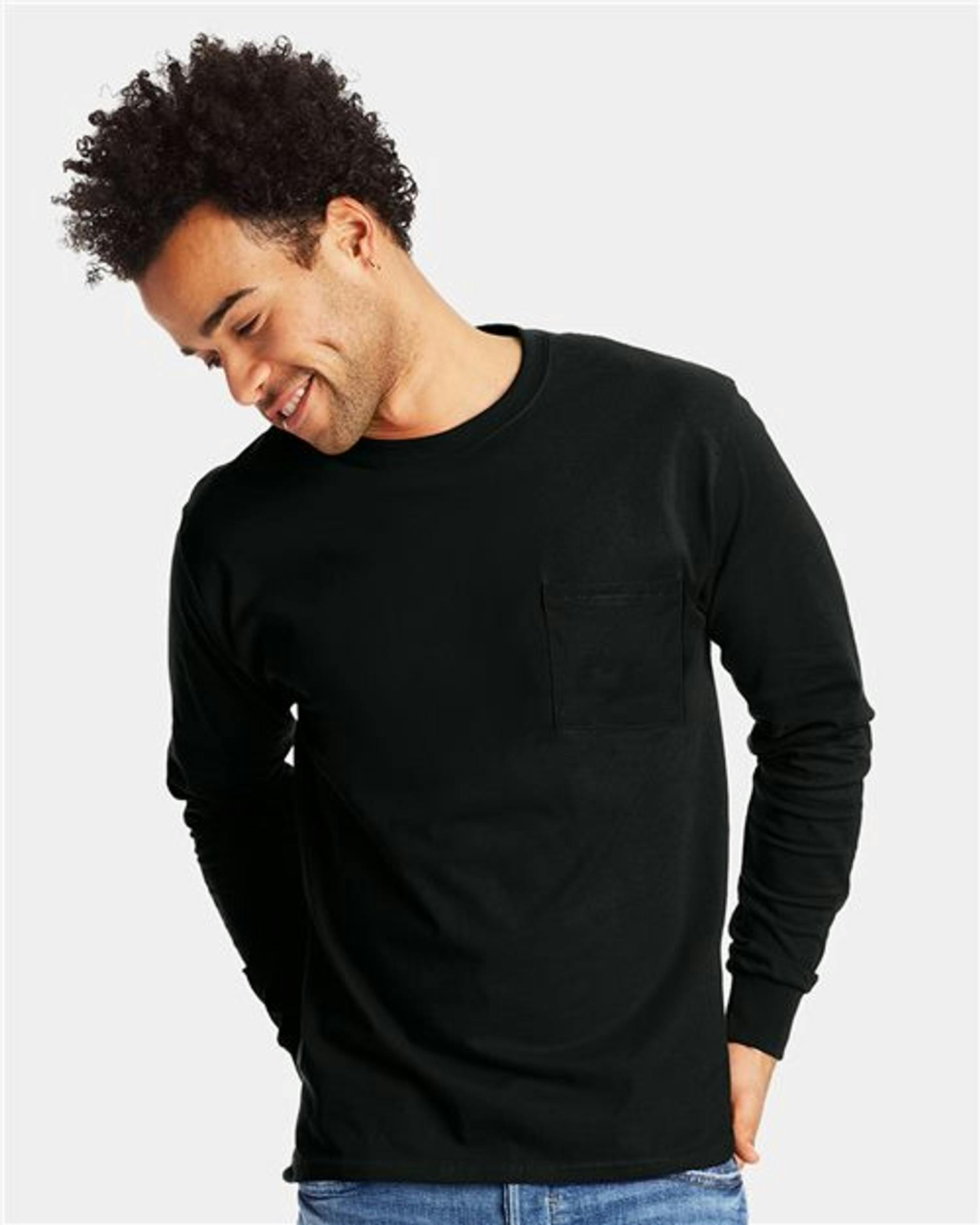 Authentic Long Sleeve Pocket T-Shirt