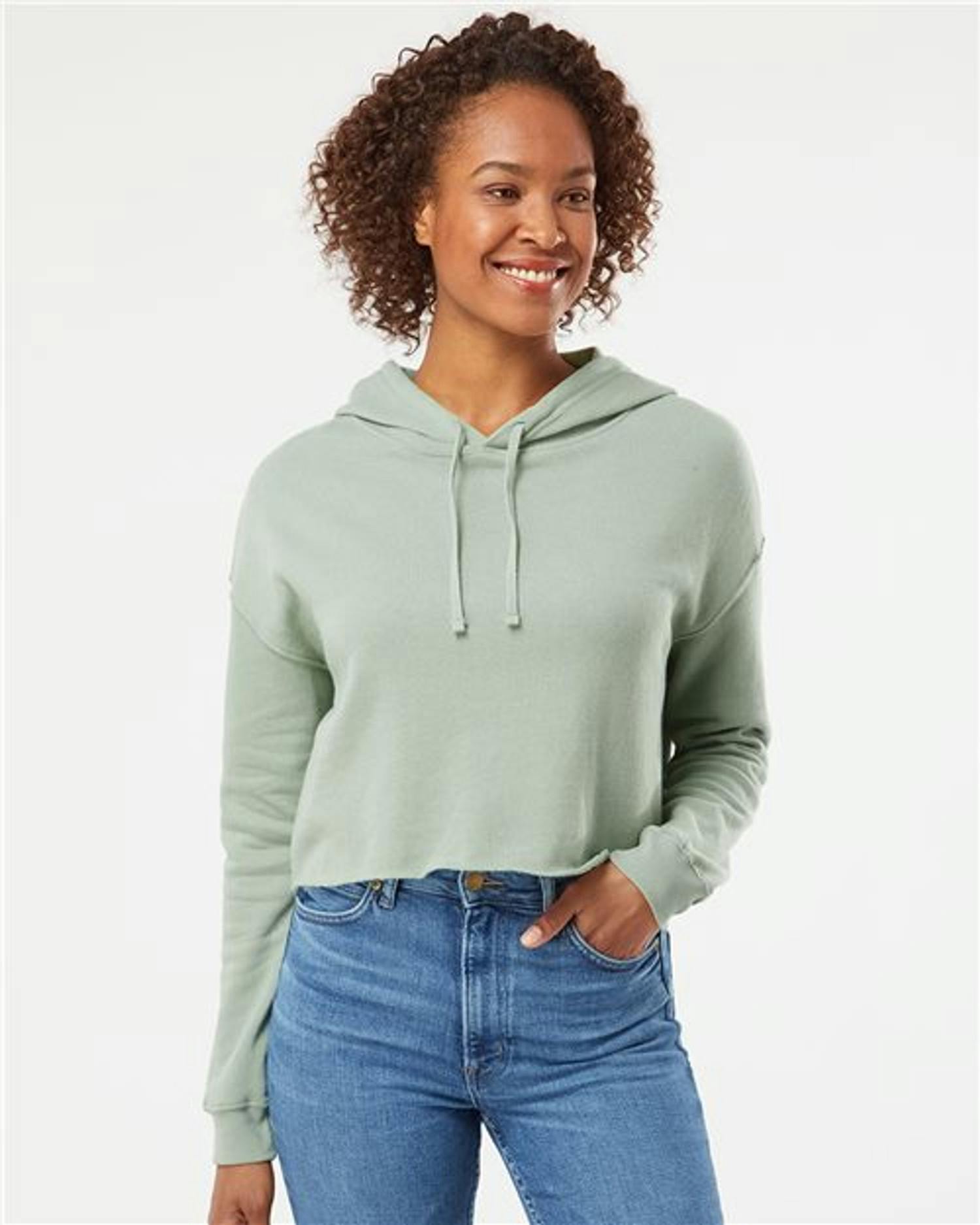 Women’s Lightweight Crop Hooded Sweatshirt