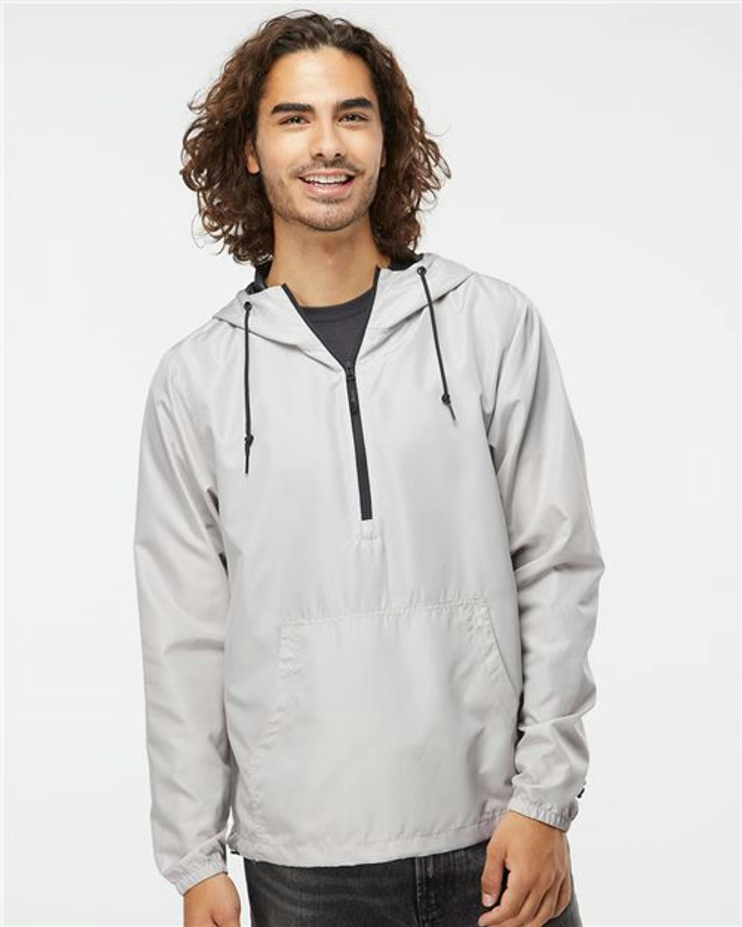 Lightweight Quarter-Zip Windbreaker Pullover Jacket