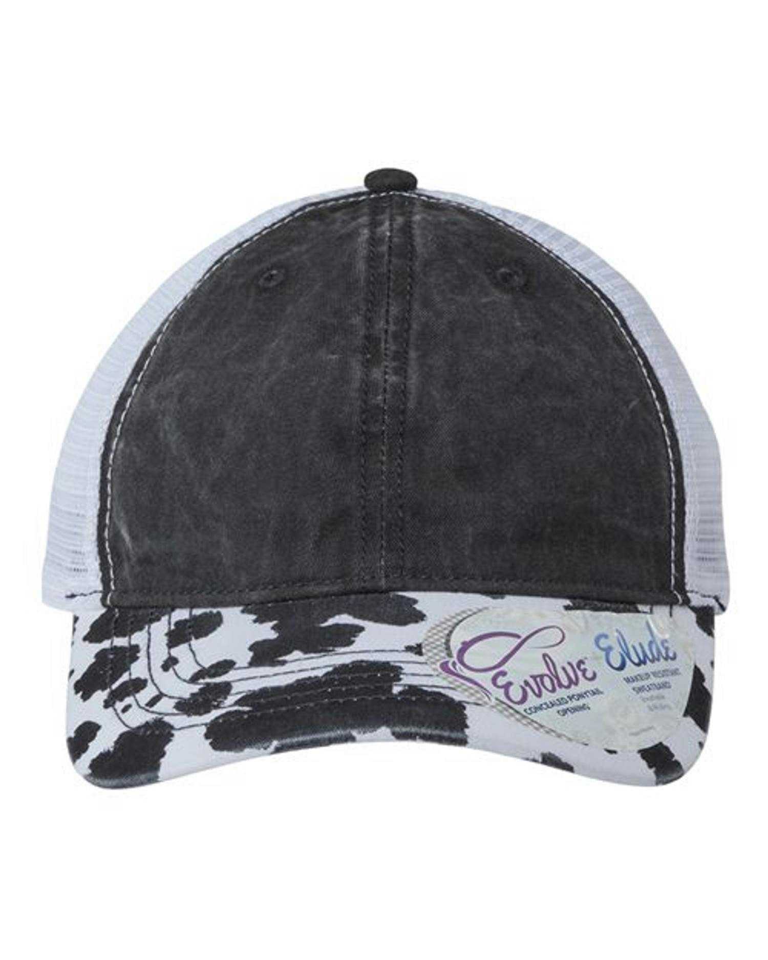 Women's Printed Visor with Mesh Back Cap