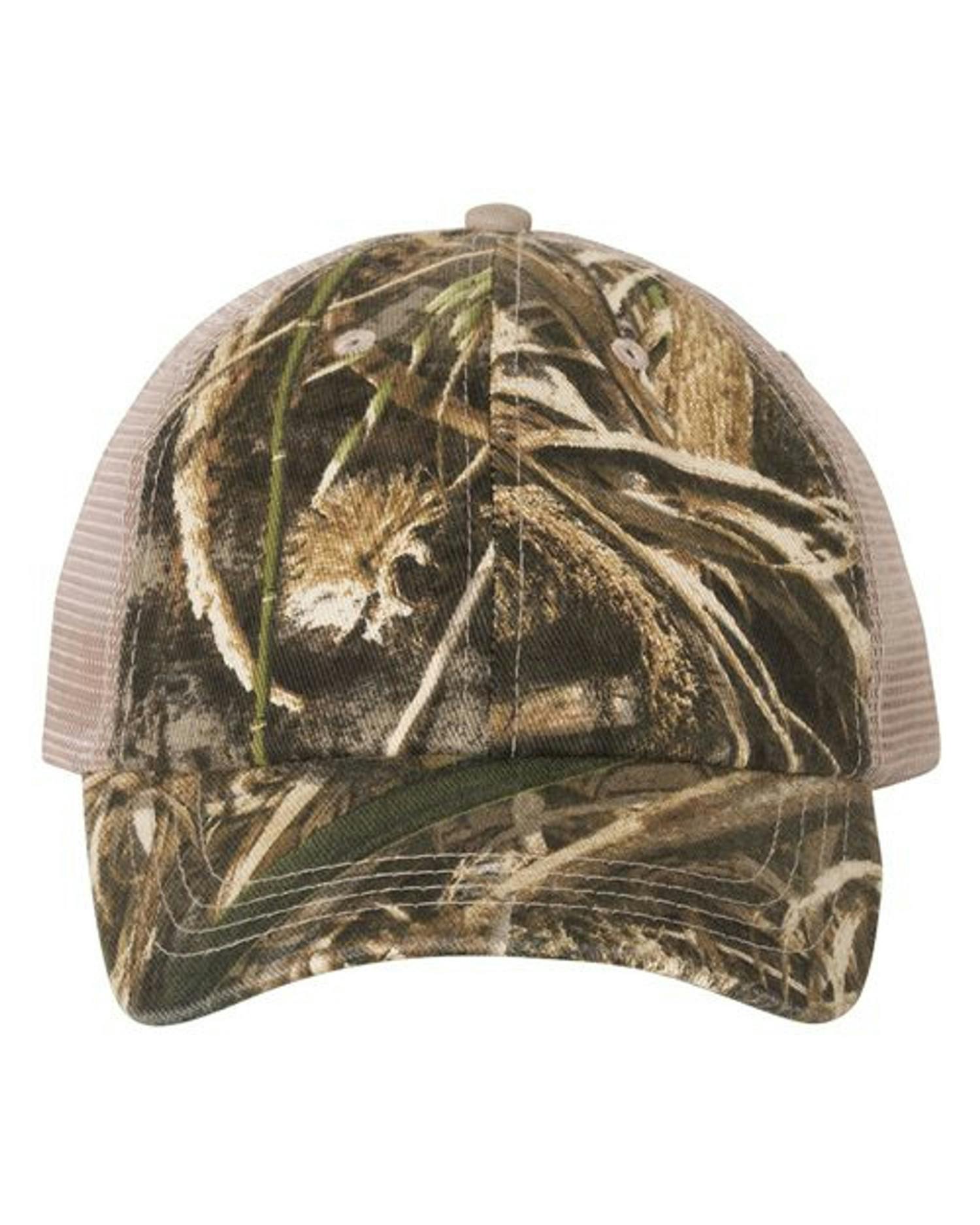 Licensed Camo Washed Mesh Cap