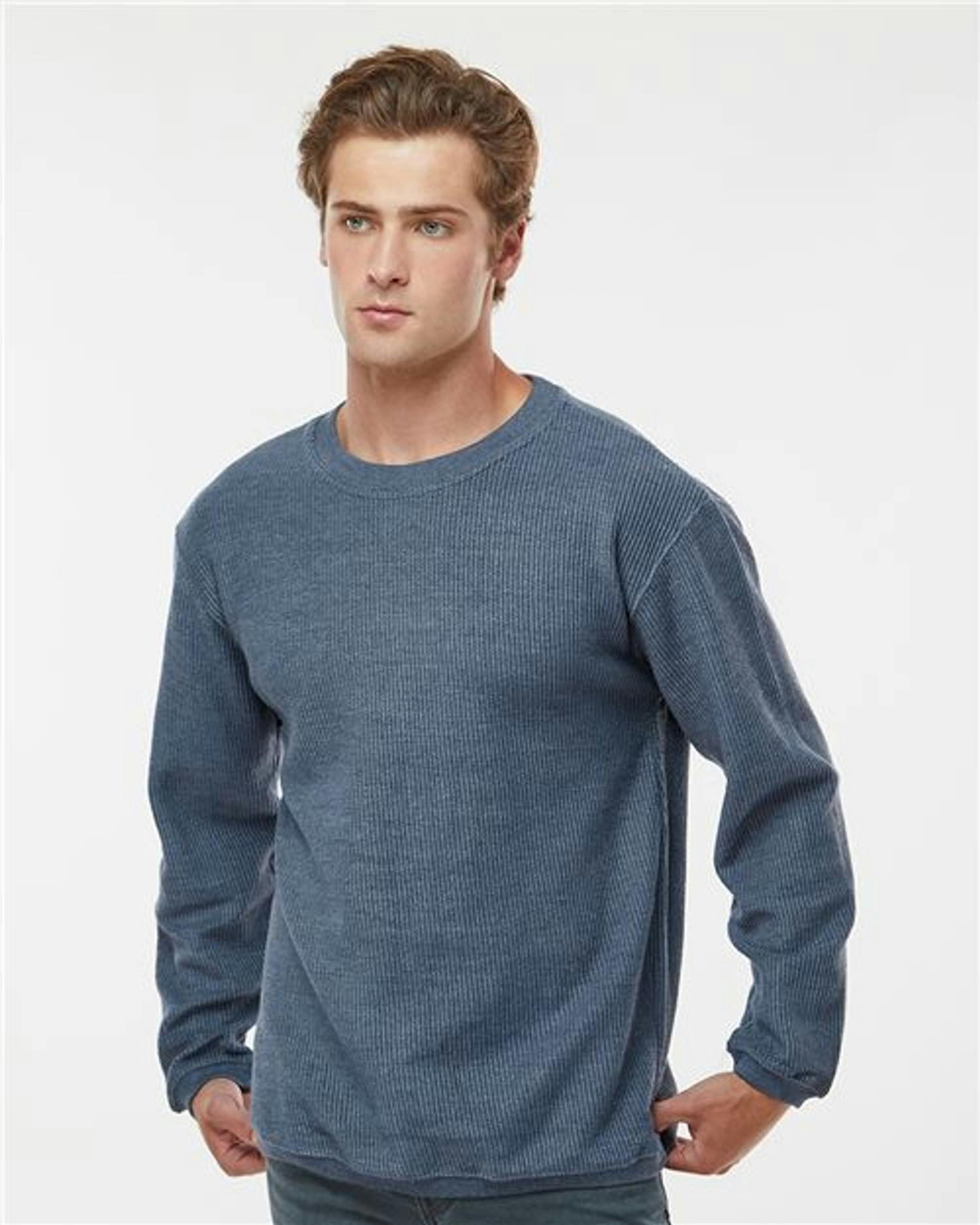 Corded Crewneck Pullover