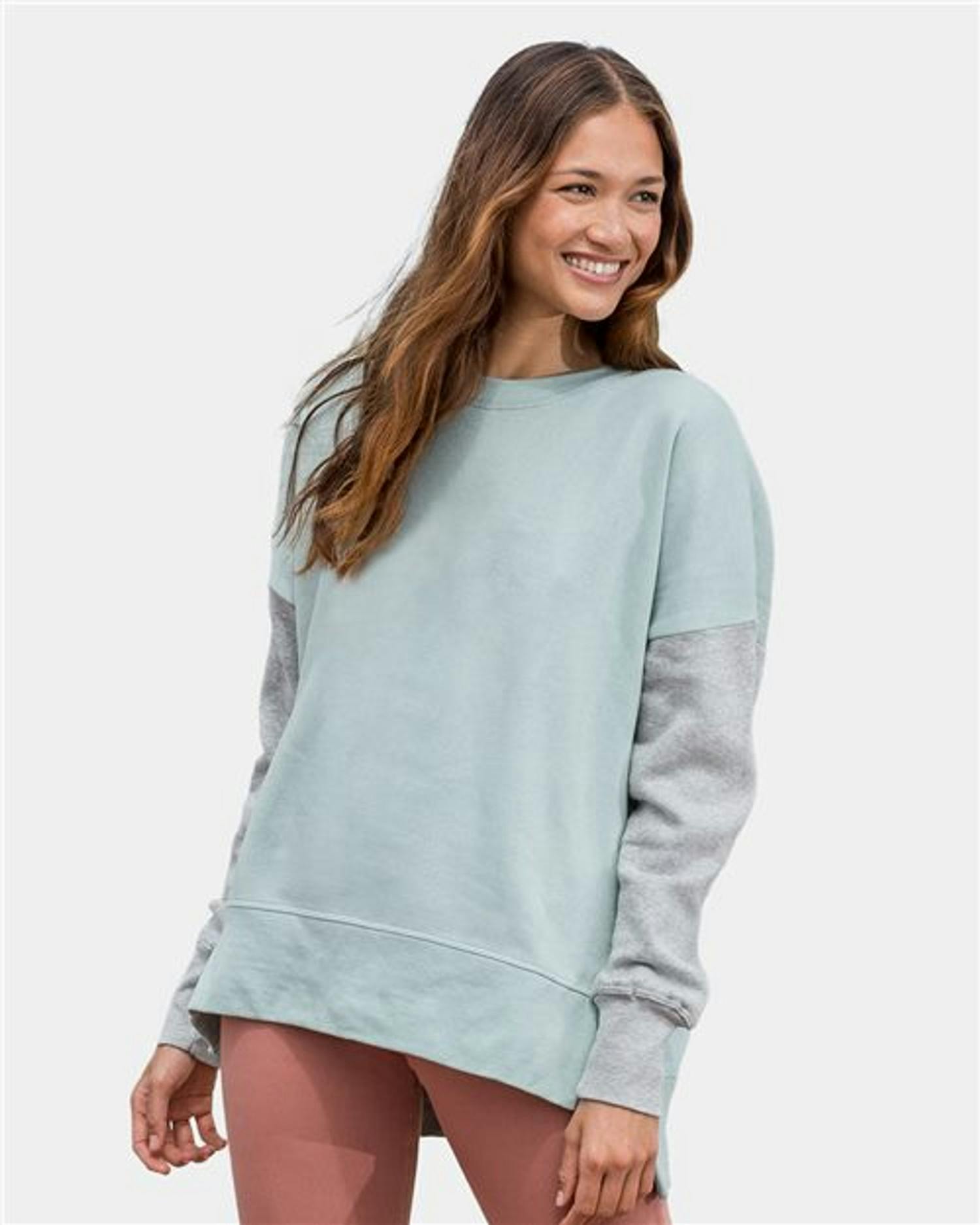 Women's Cloud Fleece Colorblocked Crewneck Sweatshirt