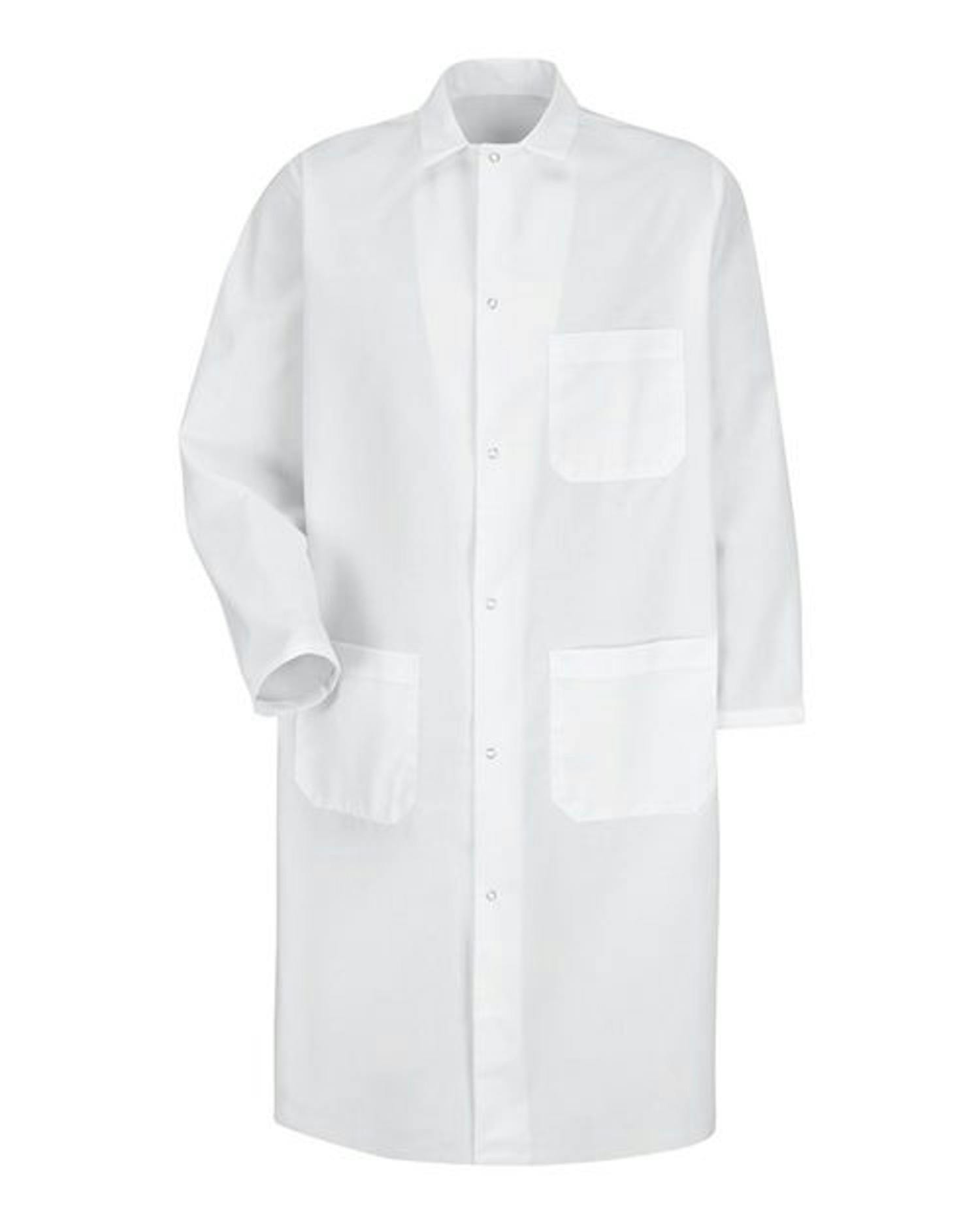 Butcher Coat with Exterior Chest Pocket