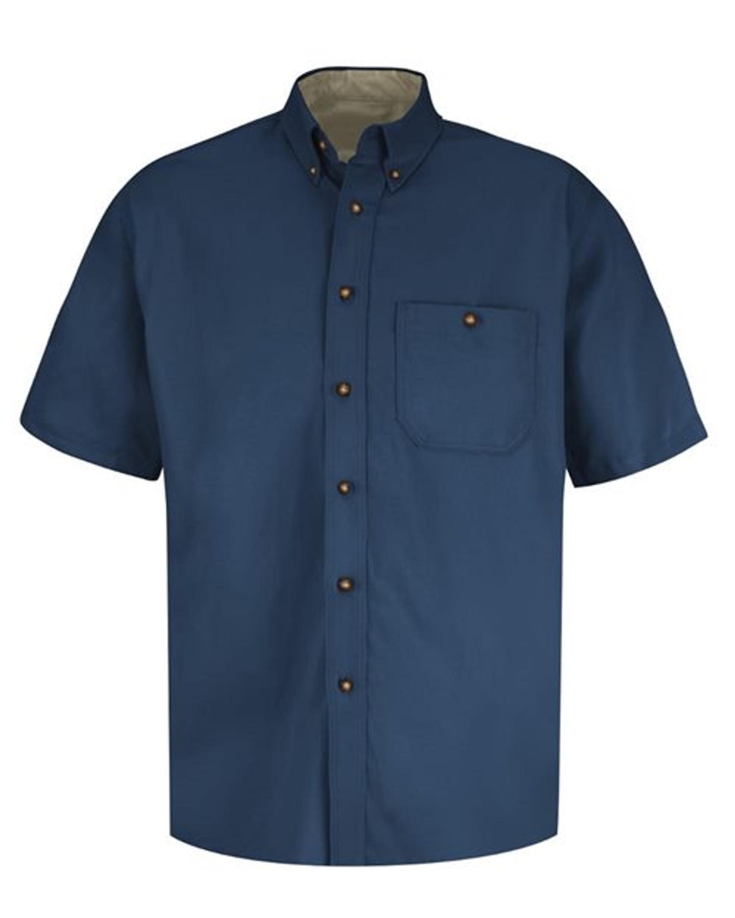 Short Sleeve 100% Cotton Dress Shirt