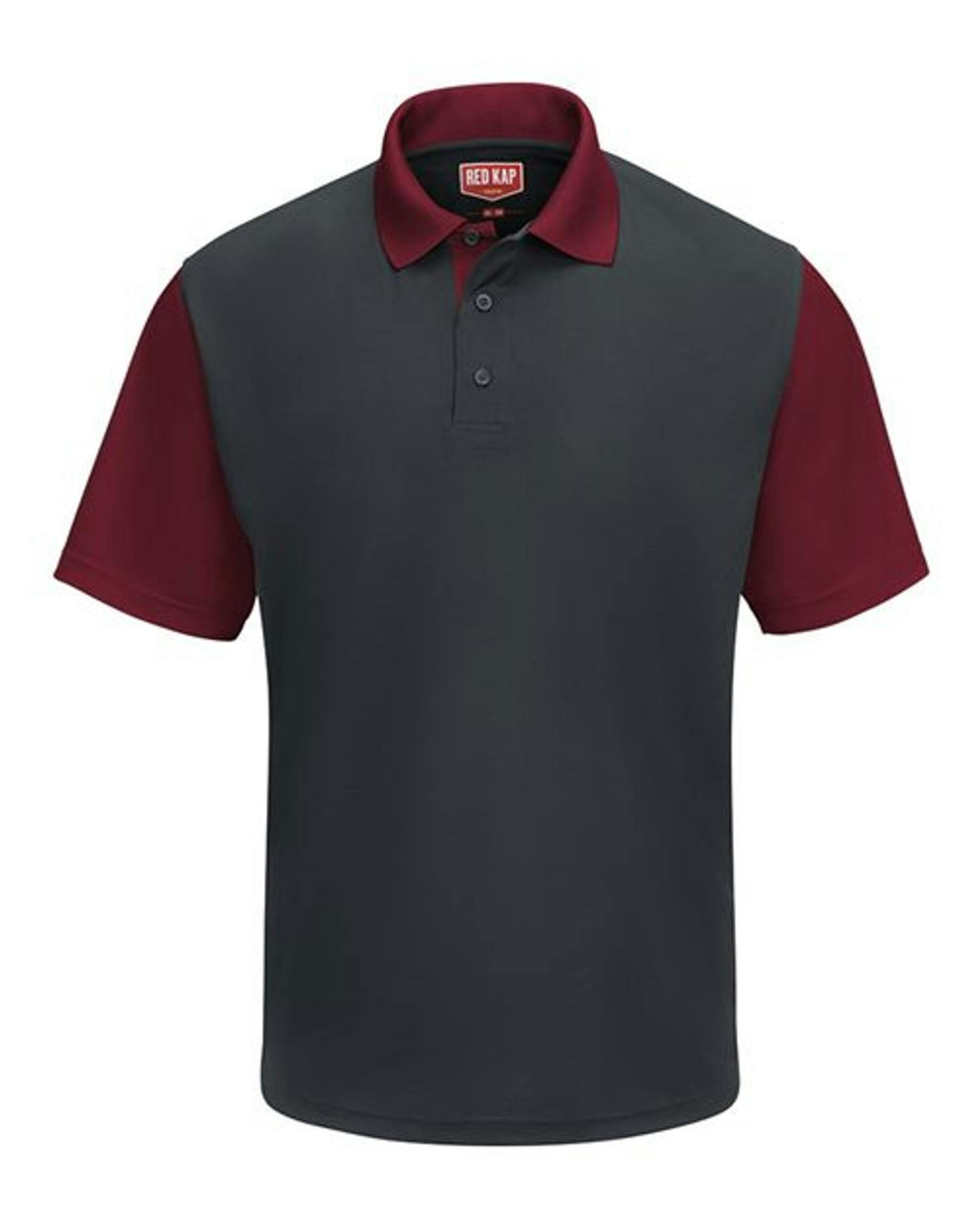 Short Sleeve Performance Knit Color-Block Polo