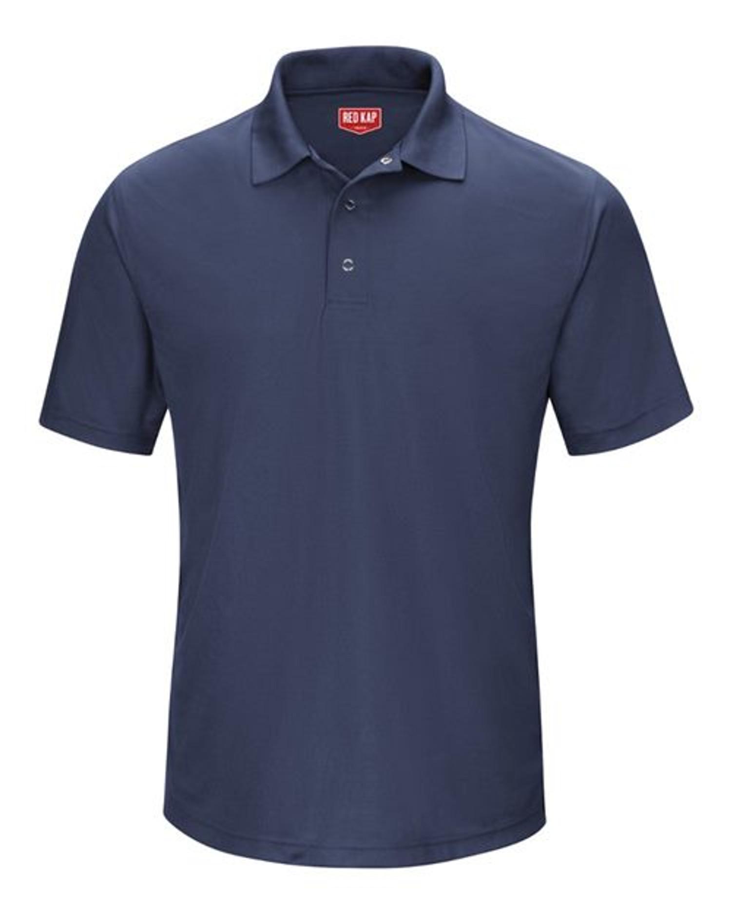 Short Sleeve Performance Knit Gripper-Front Polo