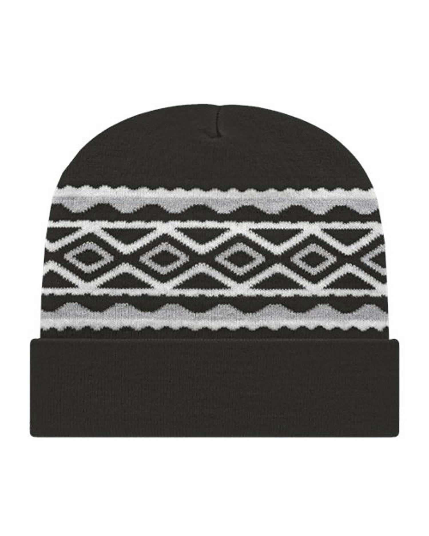 USA- Made Diamond Cuffed Beanie