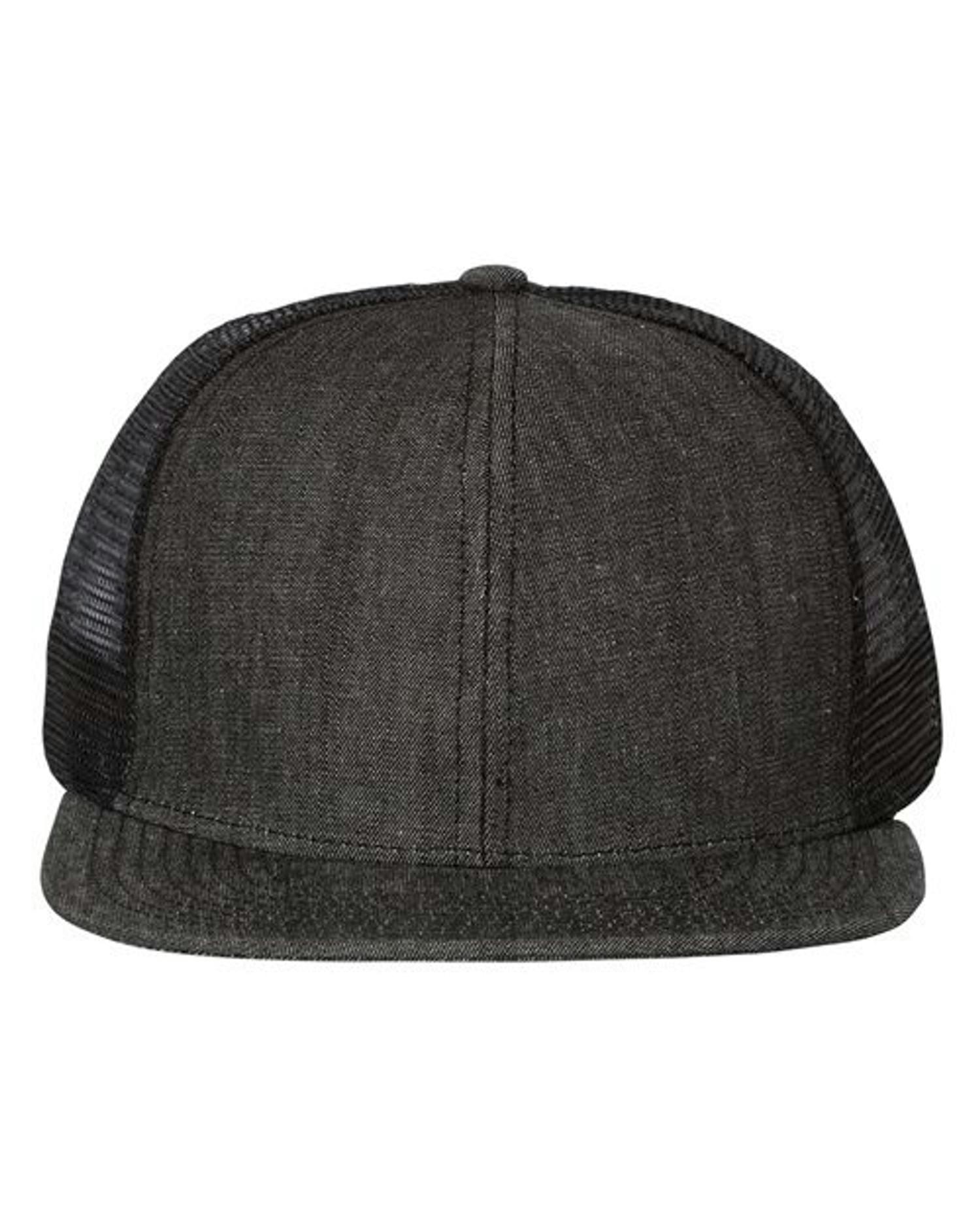 Flat Bill Six-Panel Trucker Cap