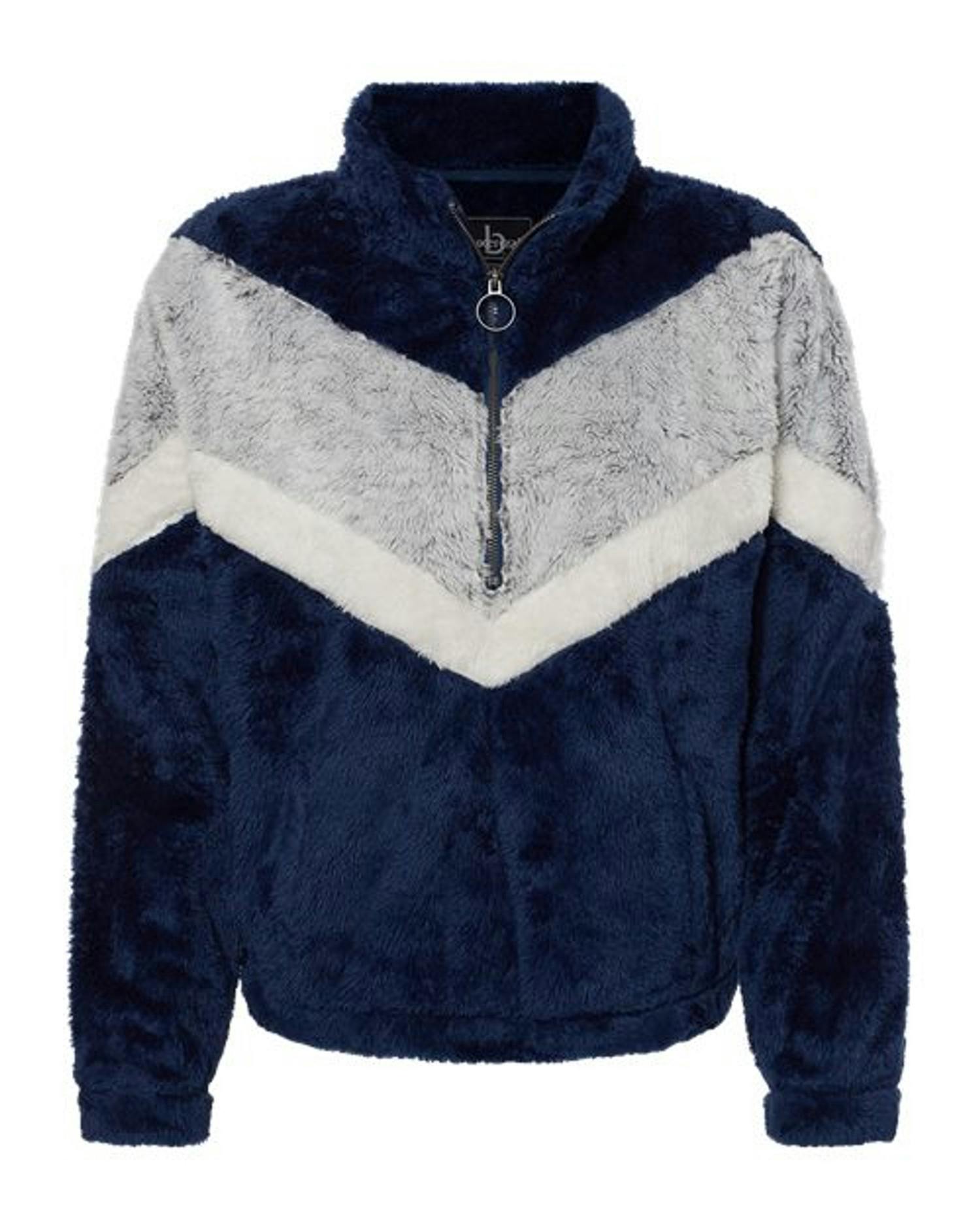 Women's Chevron Fuzzy Fleece Pullover