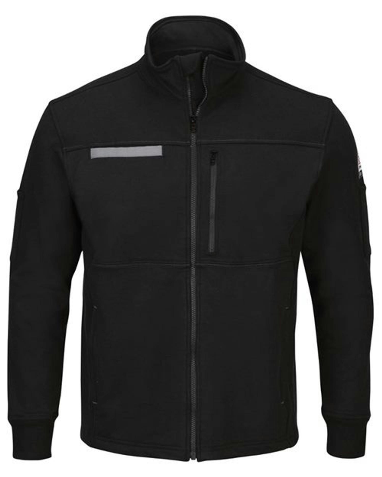 Zip Front Fleece Jacket-Cotton /Spandex Blend - Tall Sizes