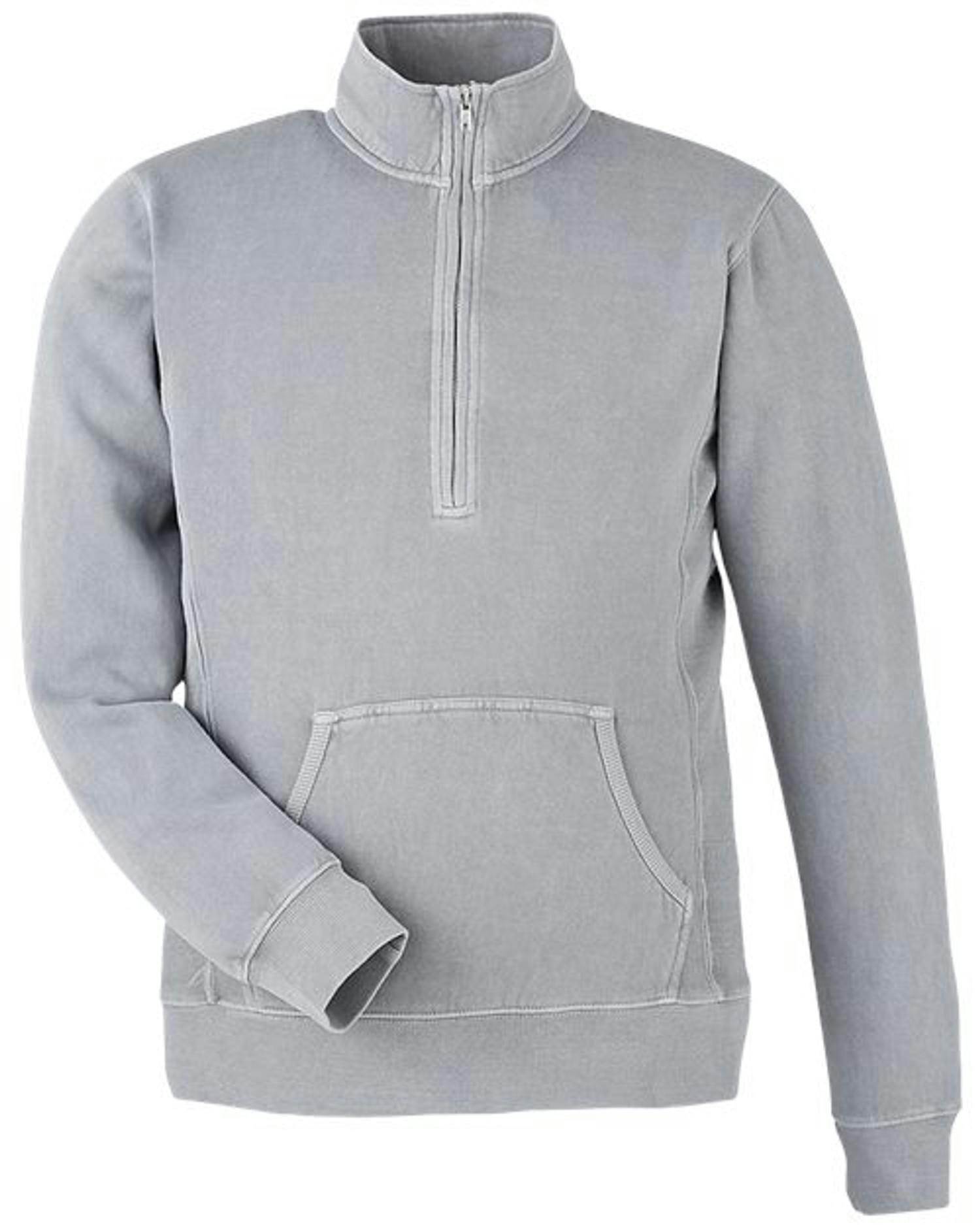 Pigment-Dyed Fleece Quarter-Zip Pullover