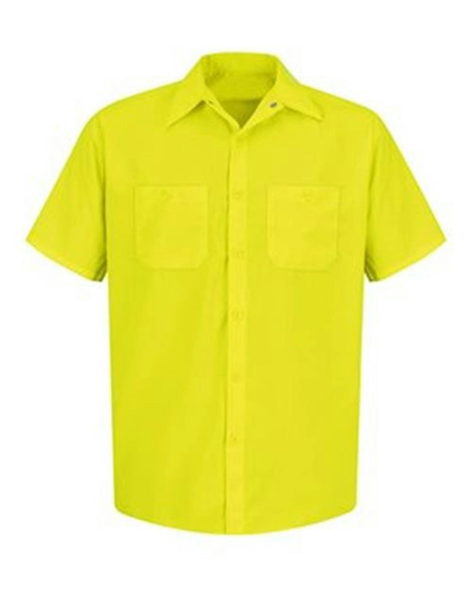 Enhanced Visibility Short Sleeve Work Shirt - Tall Sizes