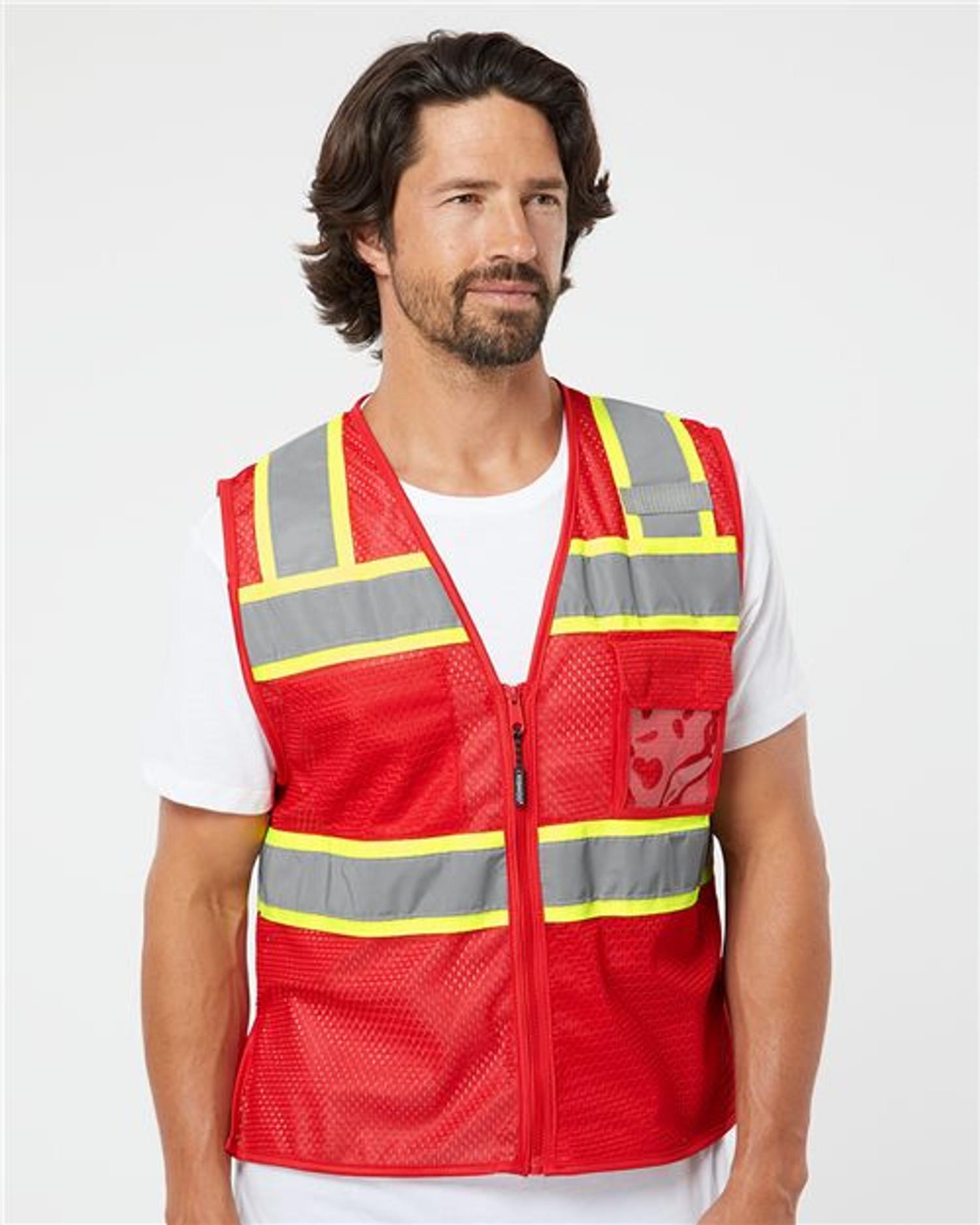 EV Series® Enhanced Visibility 3 Pocket Mesh Vest [B150-156]