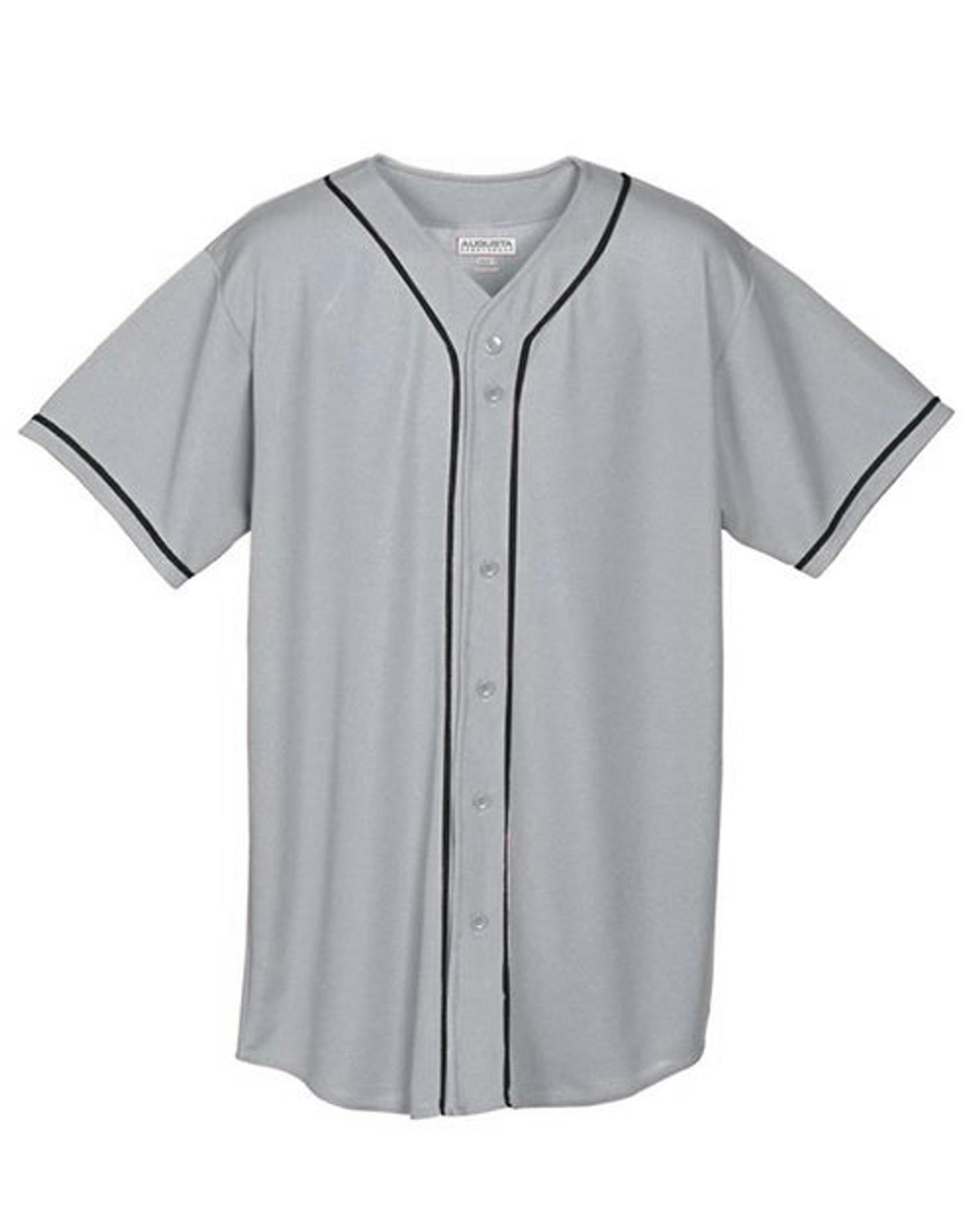 Youth Wicking Mesh Button Front Jersey