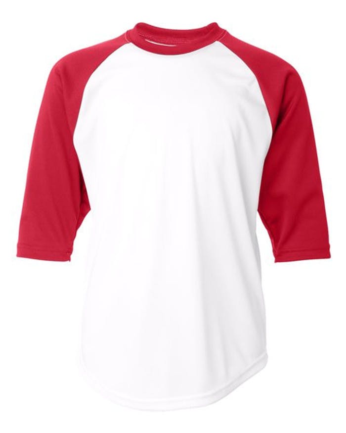 Youth B-Core 3/4 Sleeve Baseball T-Shirt [2133]