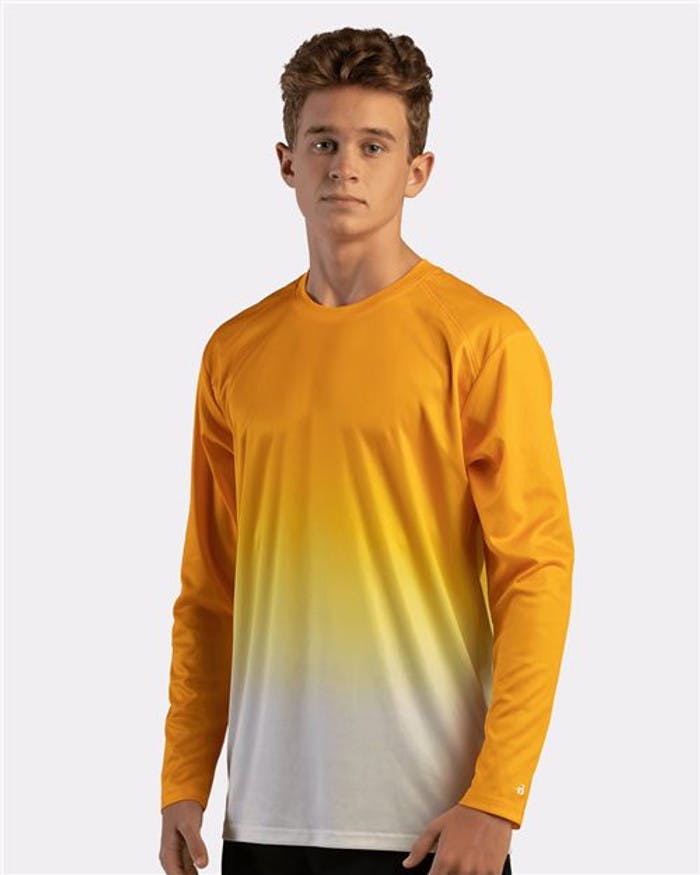 Ombre Long Sleeve T-Shirt [4204]