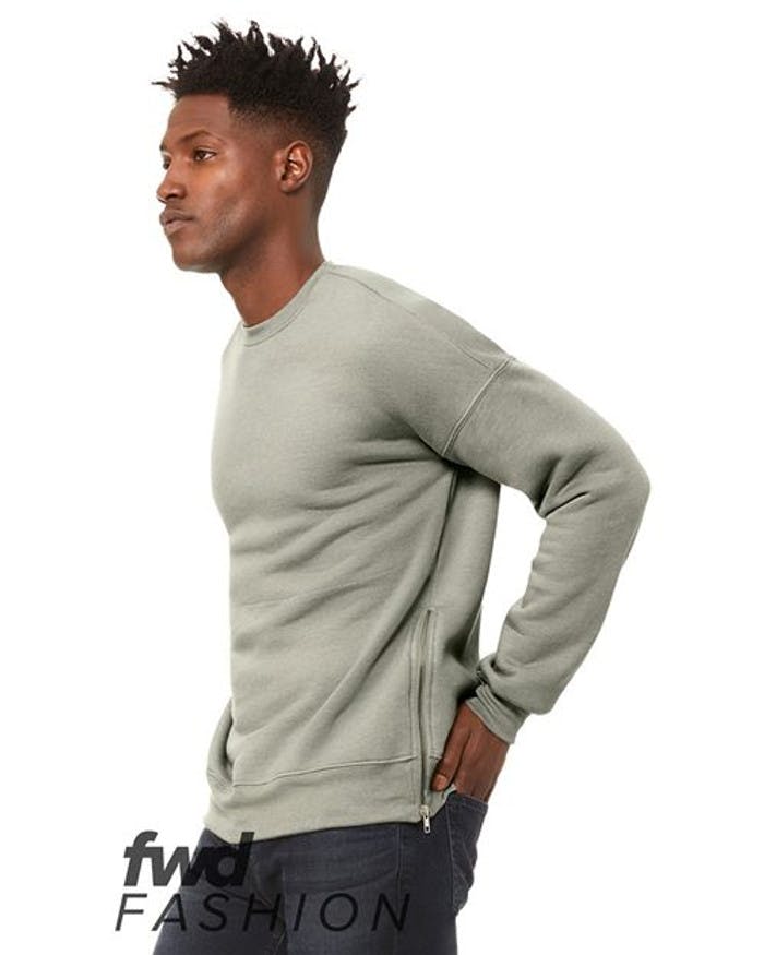 FWD Fashion Crewneck Sweatshirt with Side Zippers [3946]