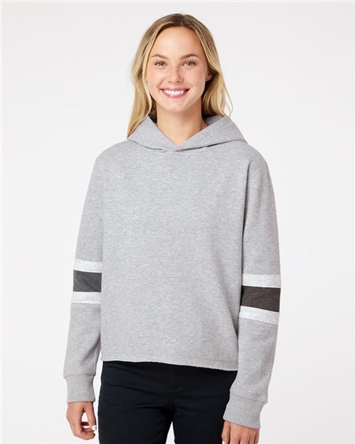 Women's Sueded Fleece Thermal Lined Hooded Sweatshirt [W22135]